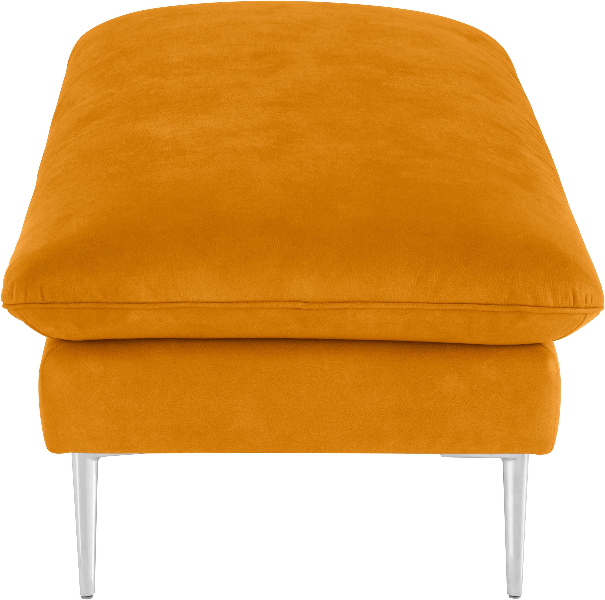 W.SCHILLIG Hocker »enjoy&MORE«, Füße Chrom glänzend, Breite 151 cm