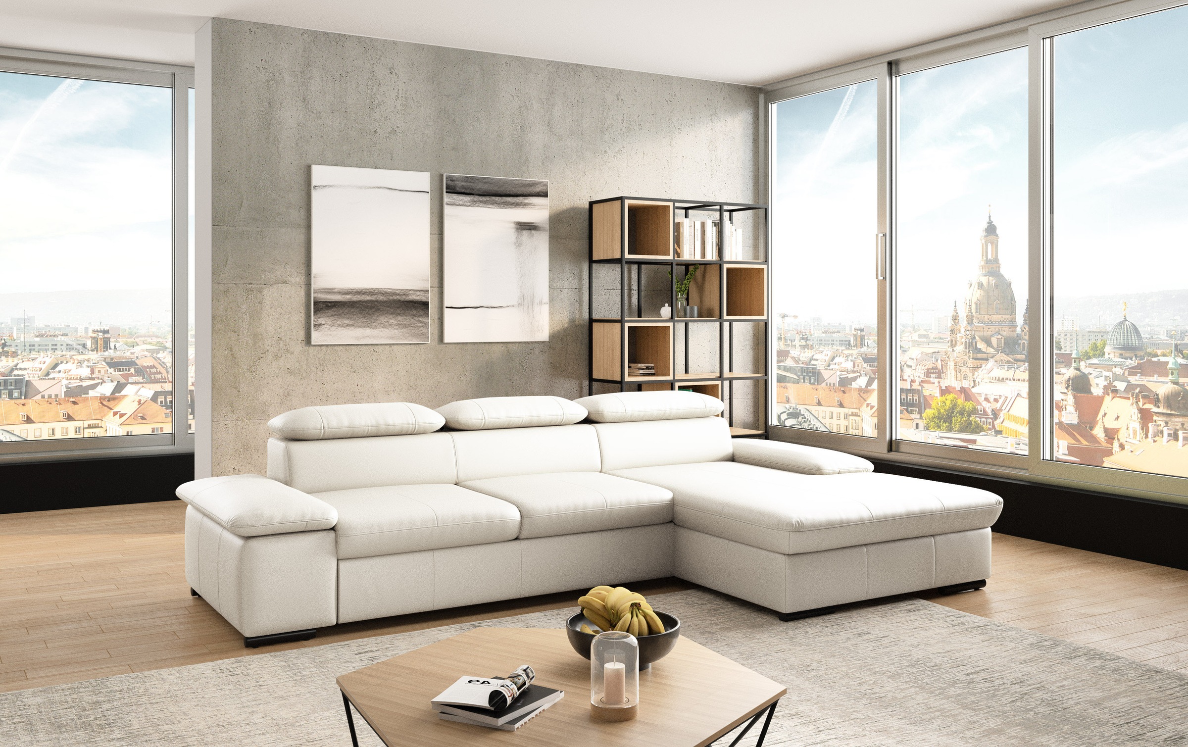 sit&more Ecksofa »Alcudia L-Form«, wahlweise mit Bettfunktion günstig online kaufen