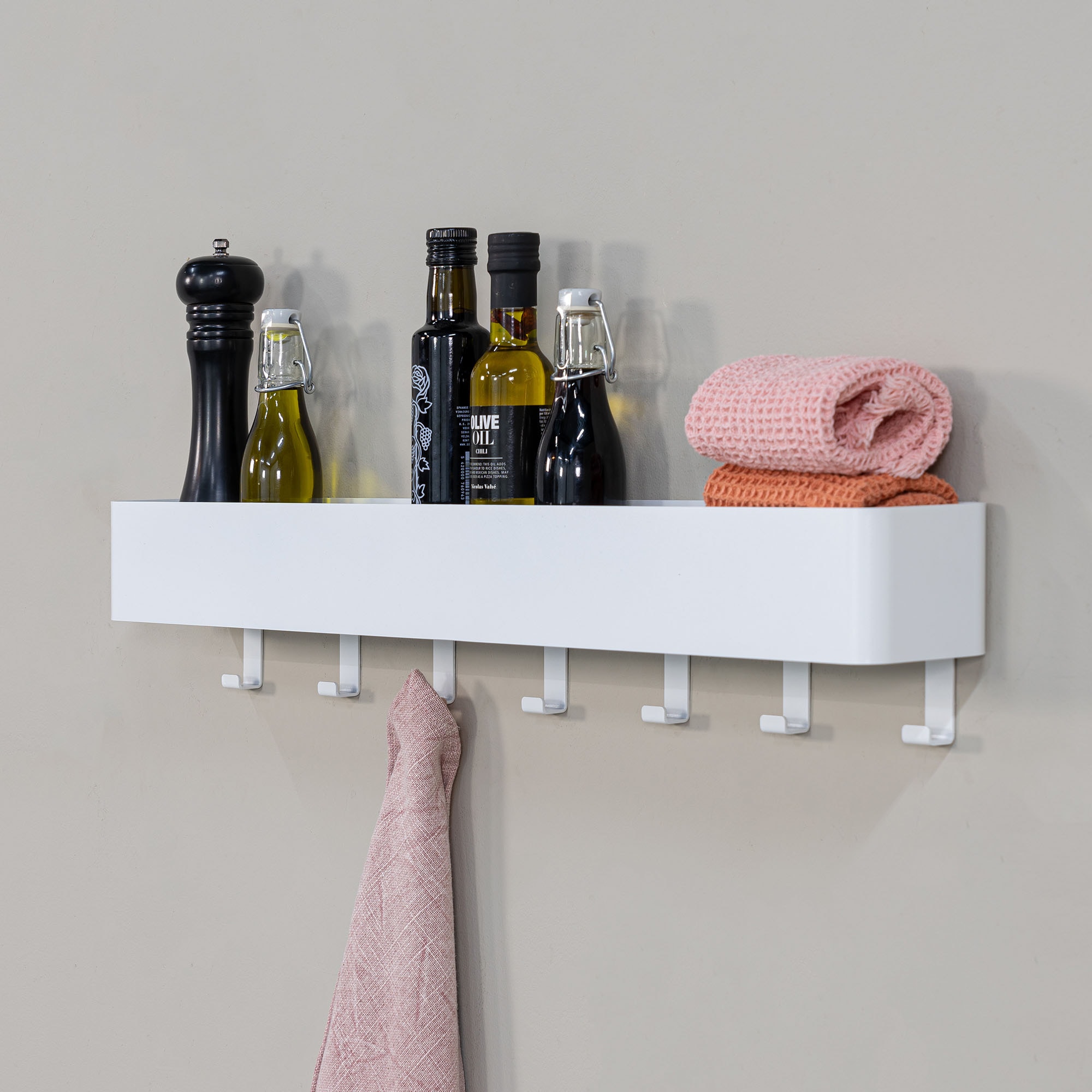 Spinder Design Garderobenhaken »Multi 7«, (1 St.), 2-in-1 Wandregal + Garde günstig online kaufen