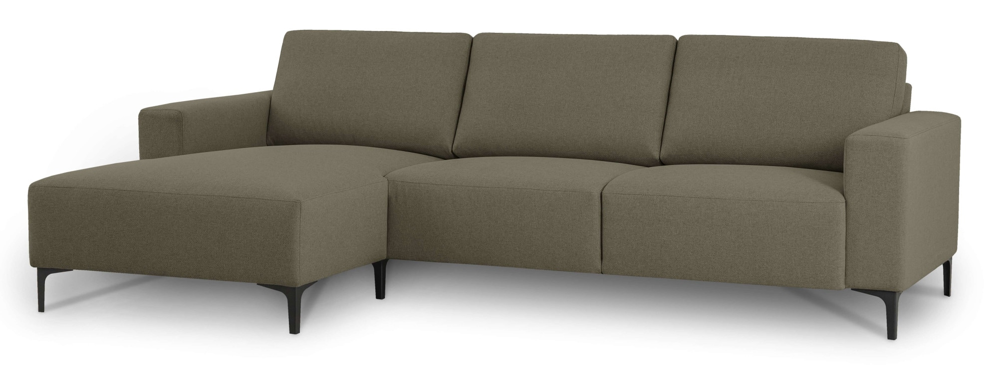 Home affaire Ecksofa »Tournon, L-Form, Breite 262 cm, Webstoff, Chenille«, Designsofa im nordischen Stil, Wellenunterfederung, Metallfüße