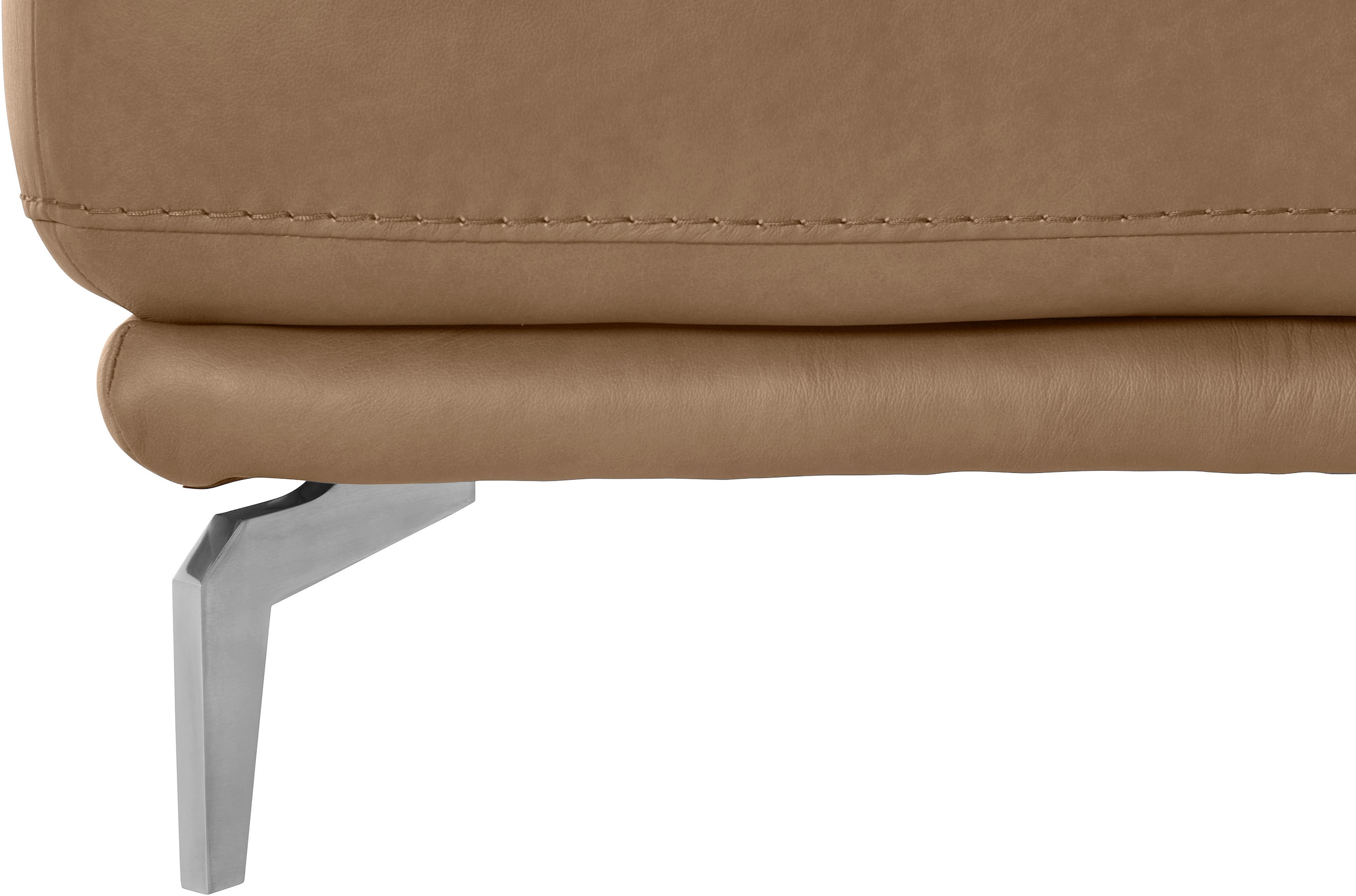 W.SCHILLIG Hocker »montanaa«, mit Metallfüßen in Chrom glänzend, Breite 71 cm