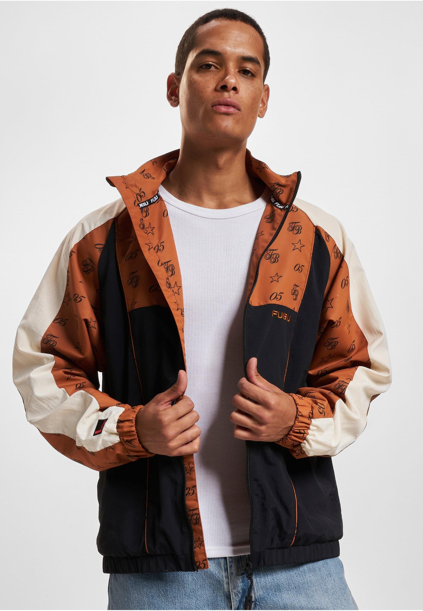 Fubu Trainingsjacke »Fubu Herren FM234-013-2 FUBU FB Initials Aop Block Track Jacket« 1 Stk. tlg. ohne Kapuze