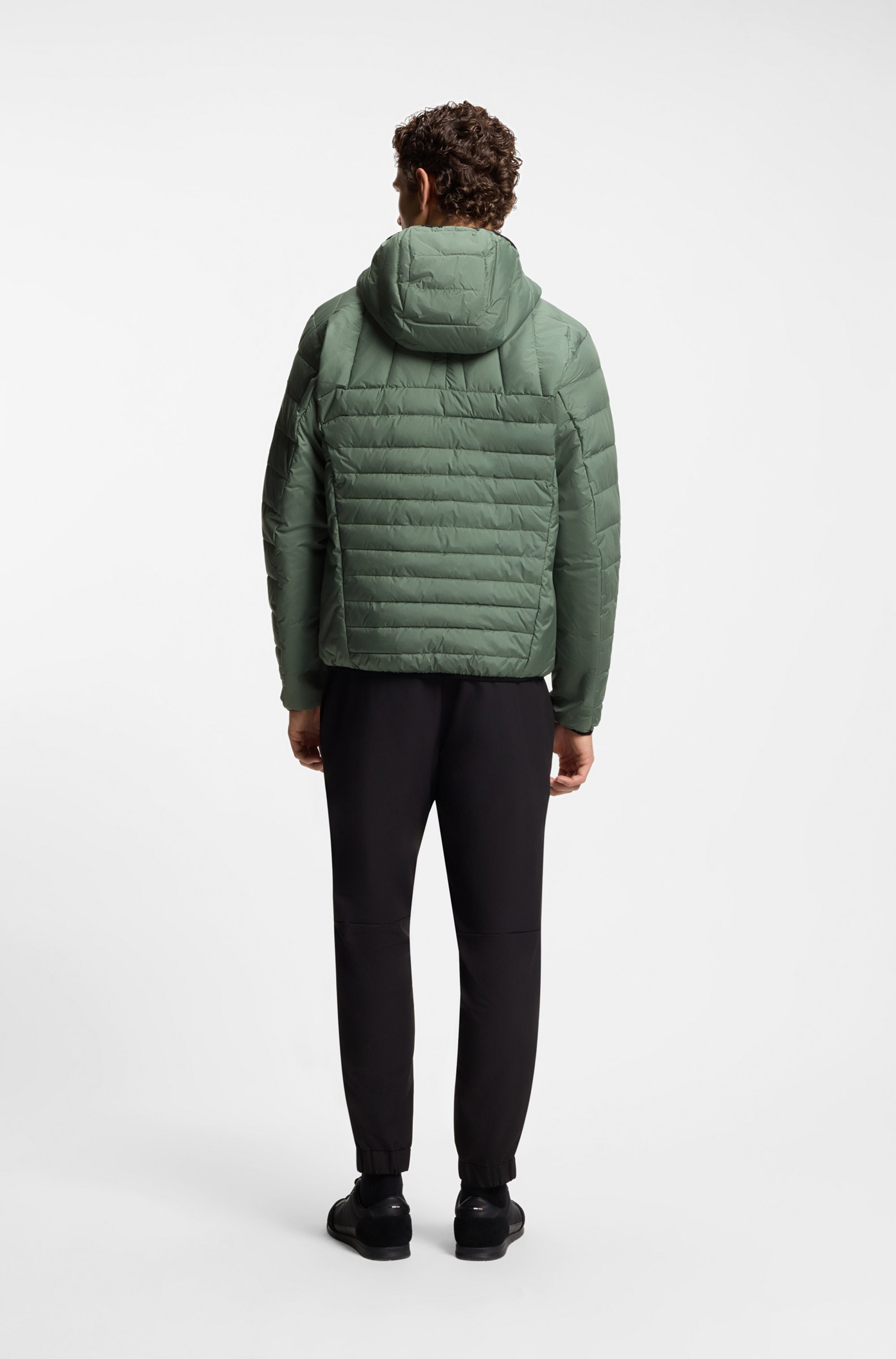 BOSS GREEN Steppjacke »OW Urbanex JT HD« mit Kapuze Kapuze, Regular Fit, reflektierende Details