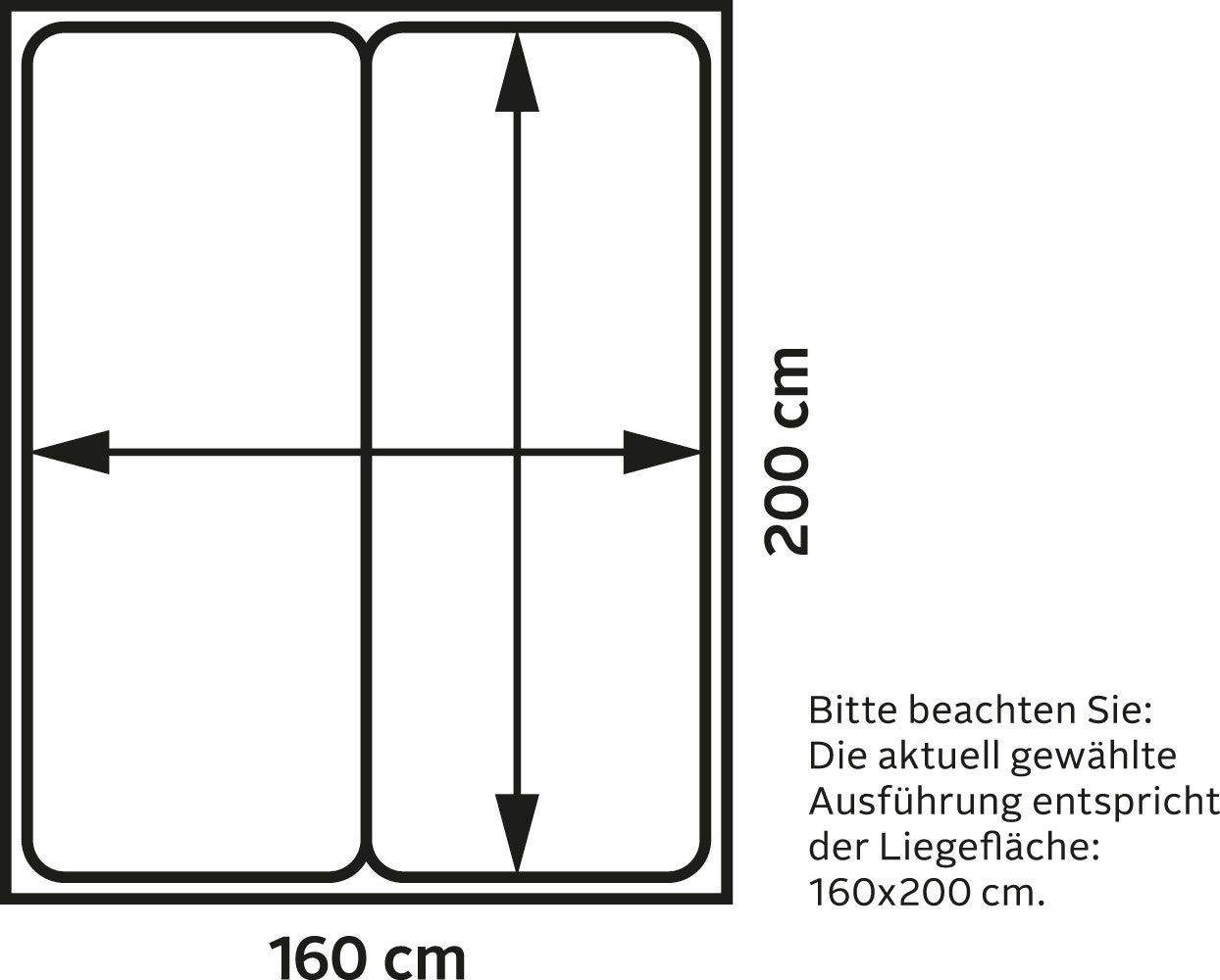 5. Bild von Westfalia Schlafkomfort Polsterbett, inkl. Bettkasten bei Ausführung mit Matratze