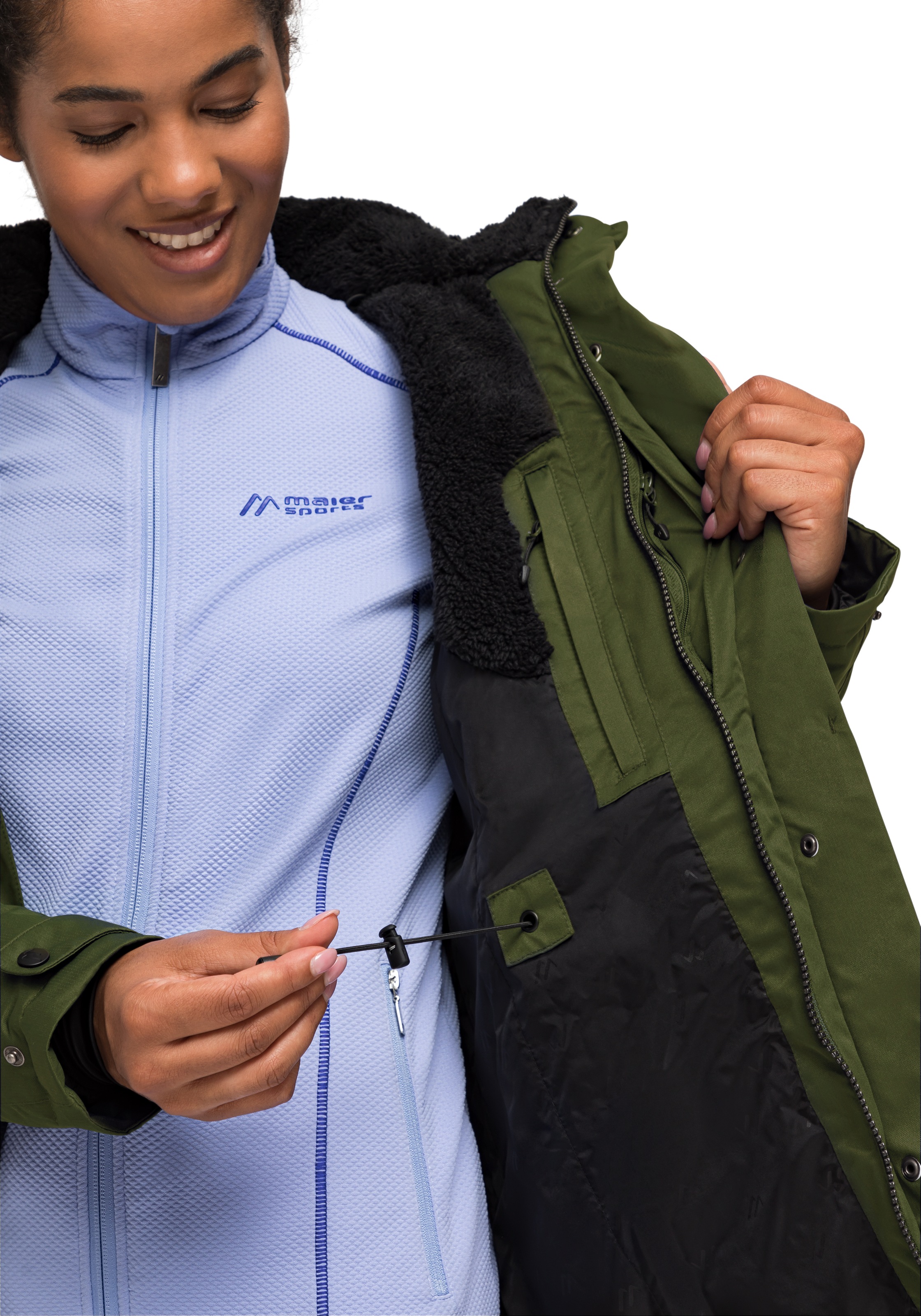 Maier Sports Funktionsjacke »Lisa 2.1«, Damen Mantel, atmungsaktiver Wintermantel, 2 RV-Taschen, Regular Fit