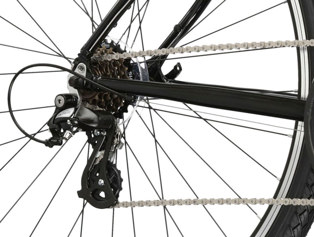 Kross Crossrad »KROSS Crossbike Evado 2.0 28" schwarz 21 Gänge«, 21 Gang, Shimano, Tourney Schaltwerk, Kettenschaltung