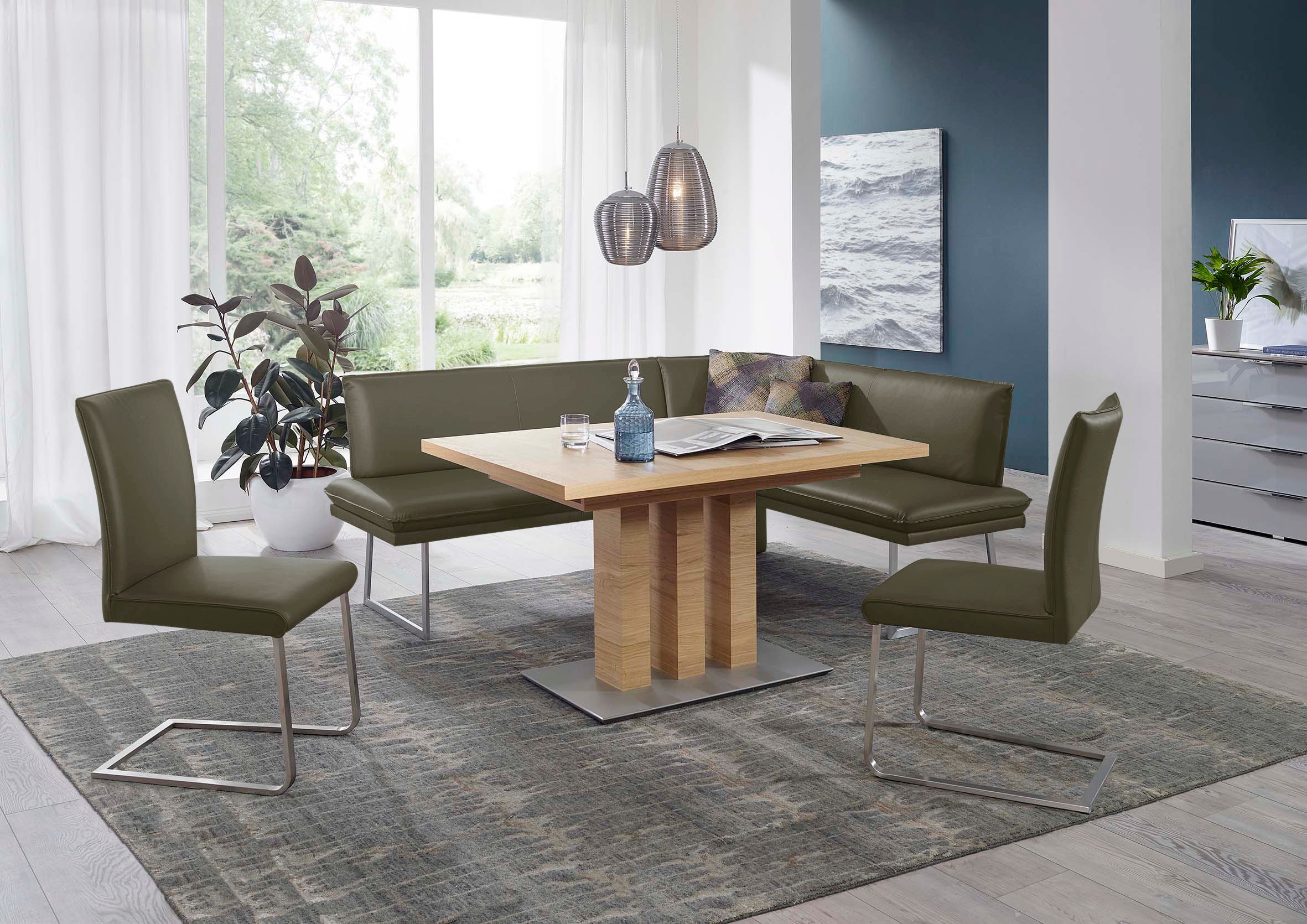 K+W Komfort & Wohnen Essgruppe »Santos III« 4 Stk. tlg. gepolsterte Eckbank günstig online kaufen