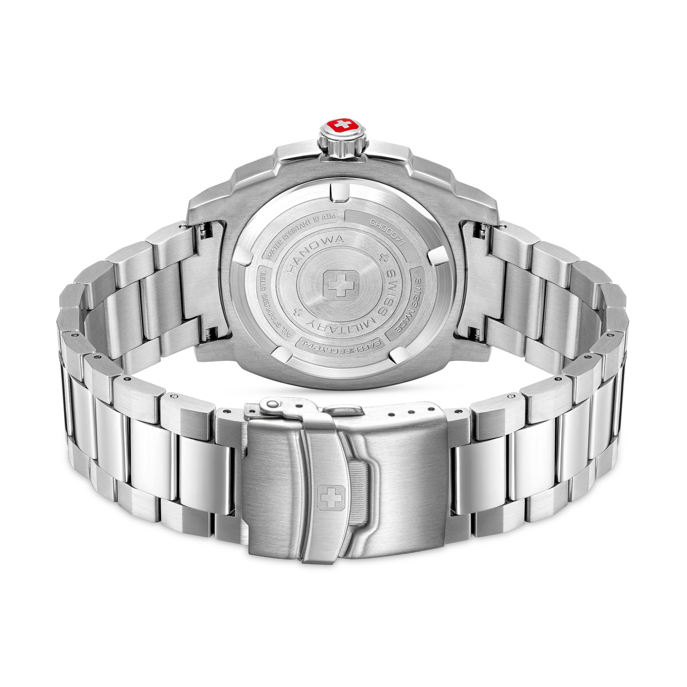Swiss Military Hanowa Quarzuhr »Sirius Lightning« Armbanduhr, Herrenuhr, Swiss Made, Edelstahlarmband, analog, Tag