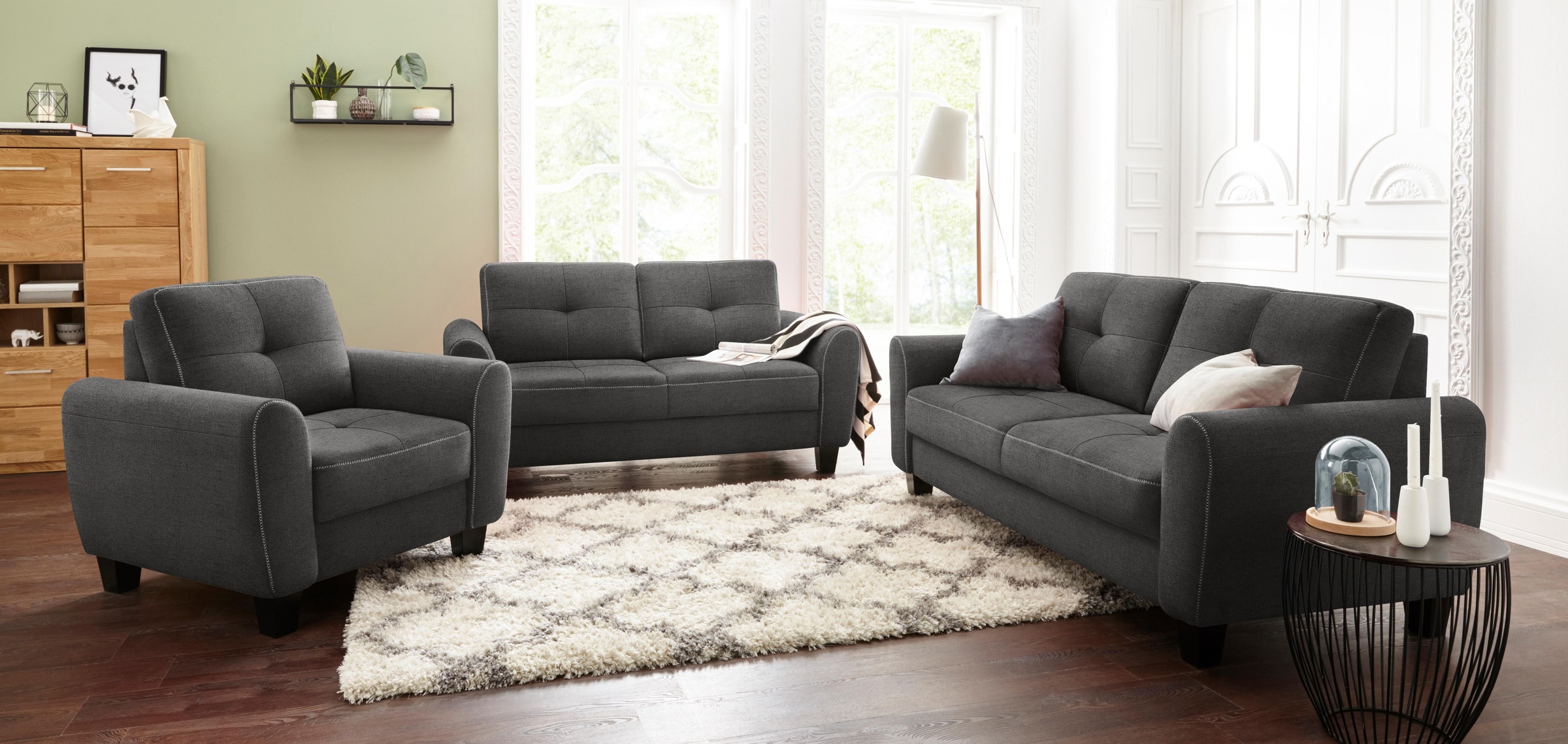 sit&more 2-Sitzer »Varese«, inklusive Federkern