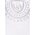 KangaROOS Rundhalsshirt, mit großem Logodruck im Collage-Look