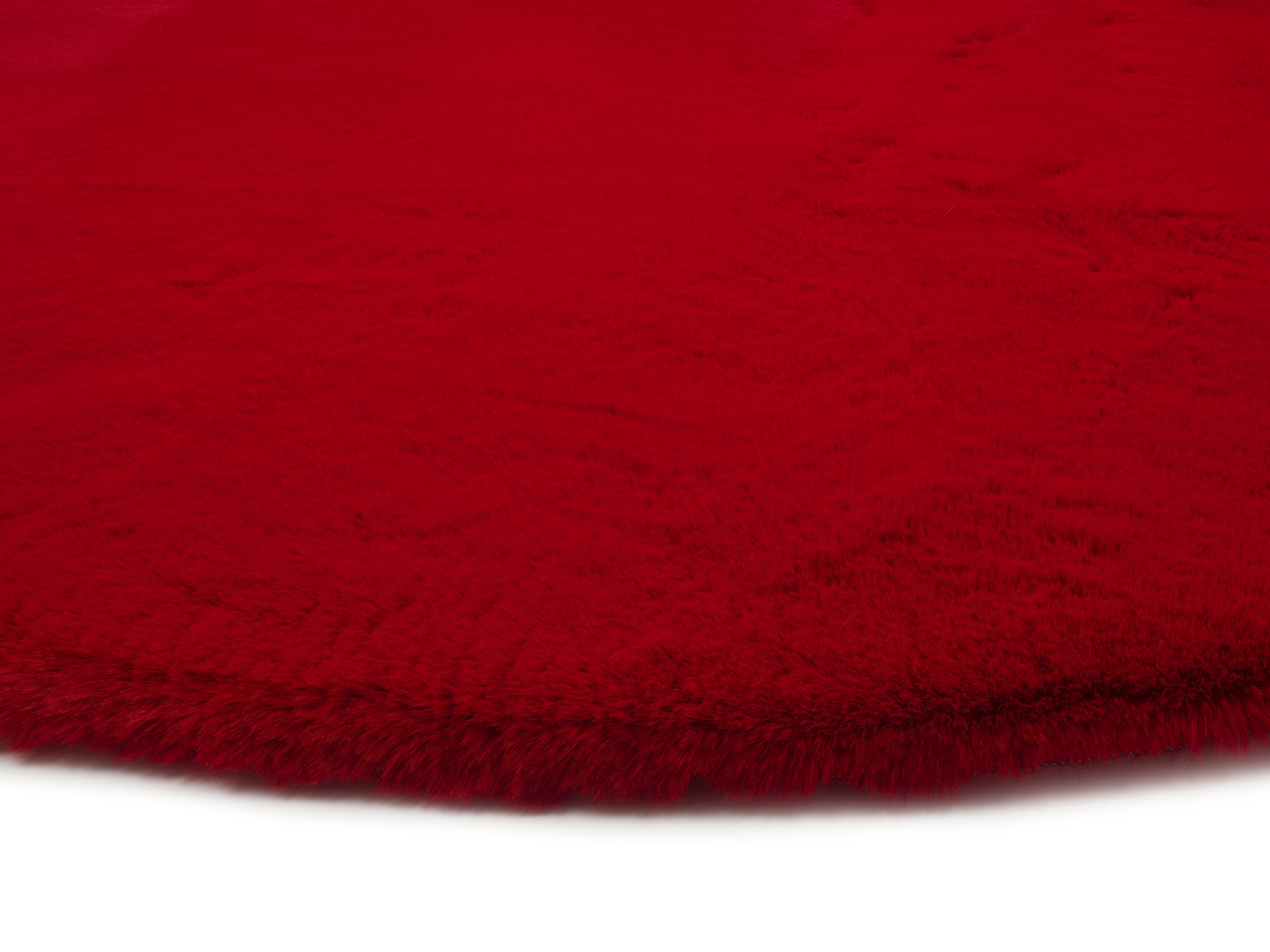 OCI DIE TEPPICHMARKE Teppich »ROCKY SOFT«, rund, 35 mm Höhe, Kunstfell, weich, kuschelig, maschinell gewebt, waschbar
