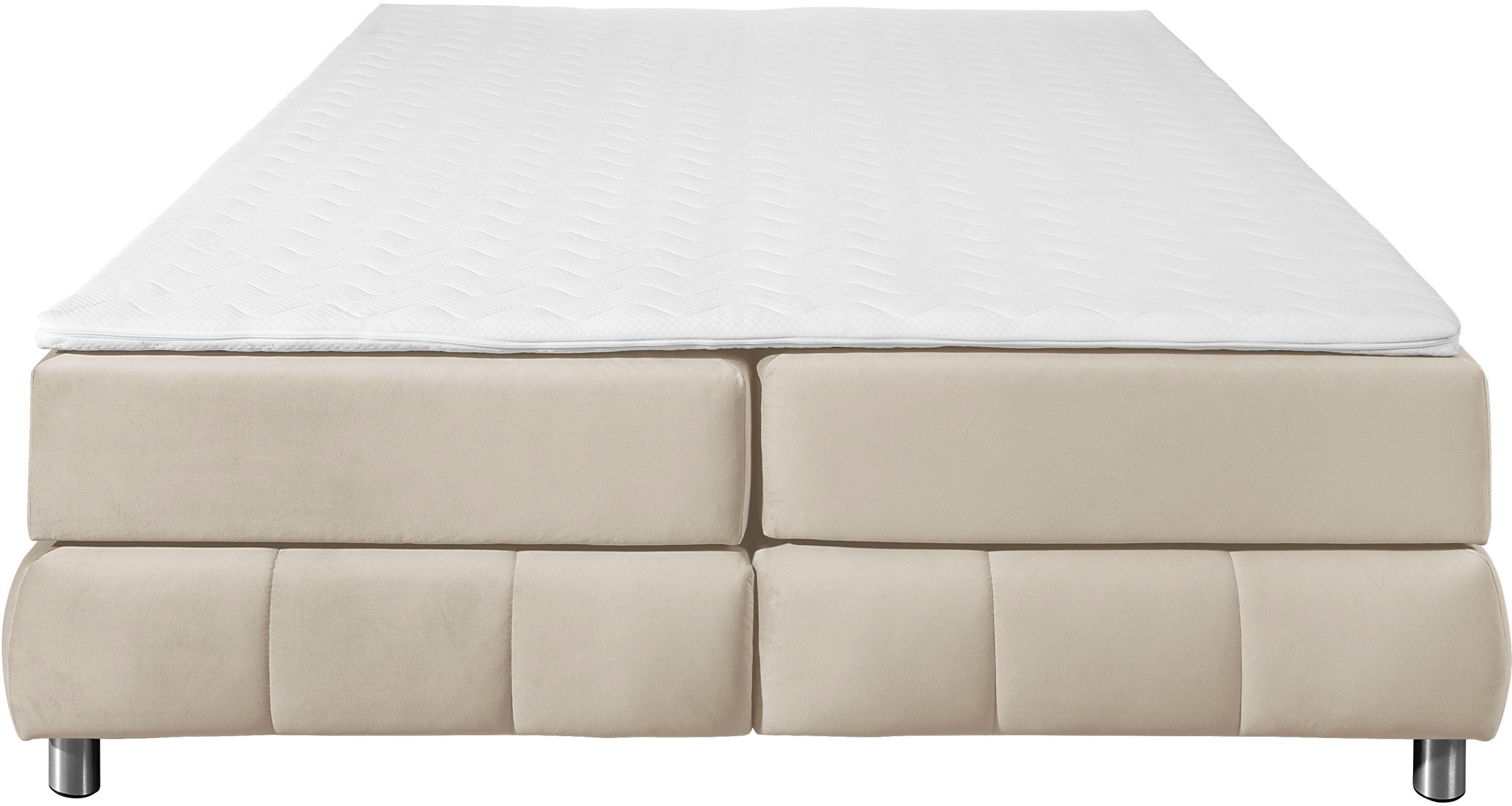 andas Boxspringbett »Salo«, Ohne Kopfteil, inkl. Topper, auch in Überlänge 220 cm