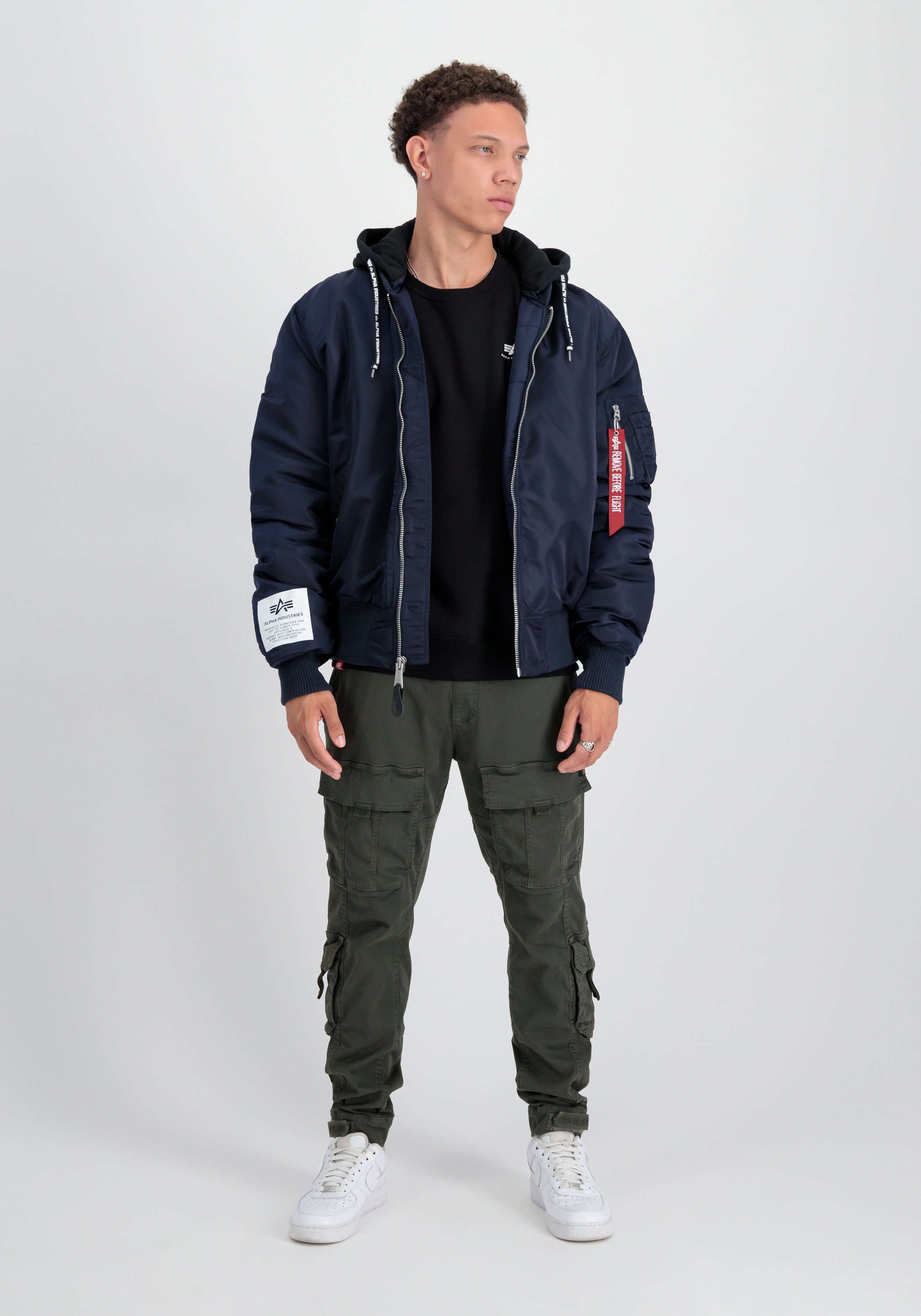 Alpha Industries Bomberjacke »MA-1 Zip Hood Print«