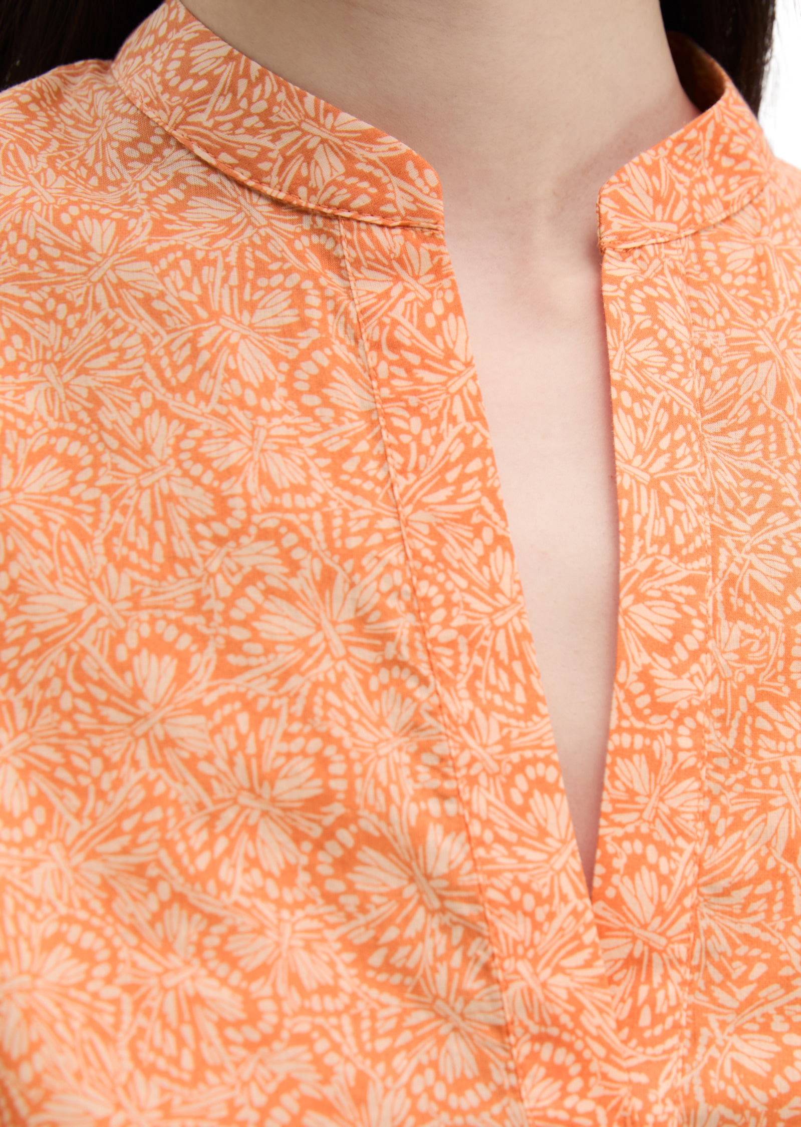Marc O'Polo Blusentop loose aus bedrucktem Baumwoll-Voile