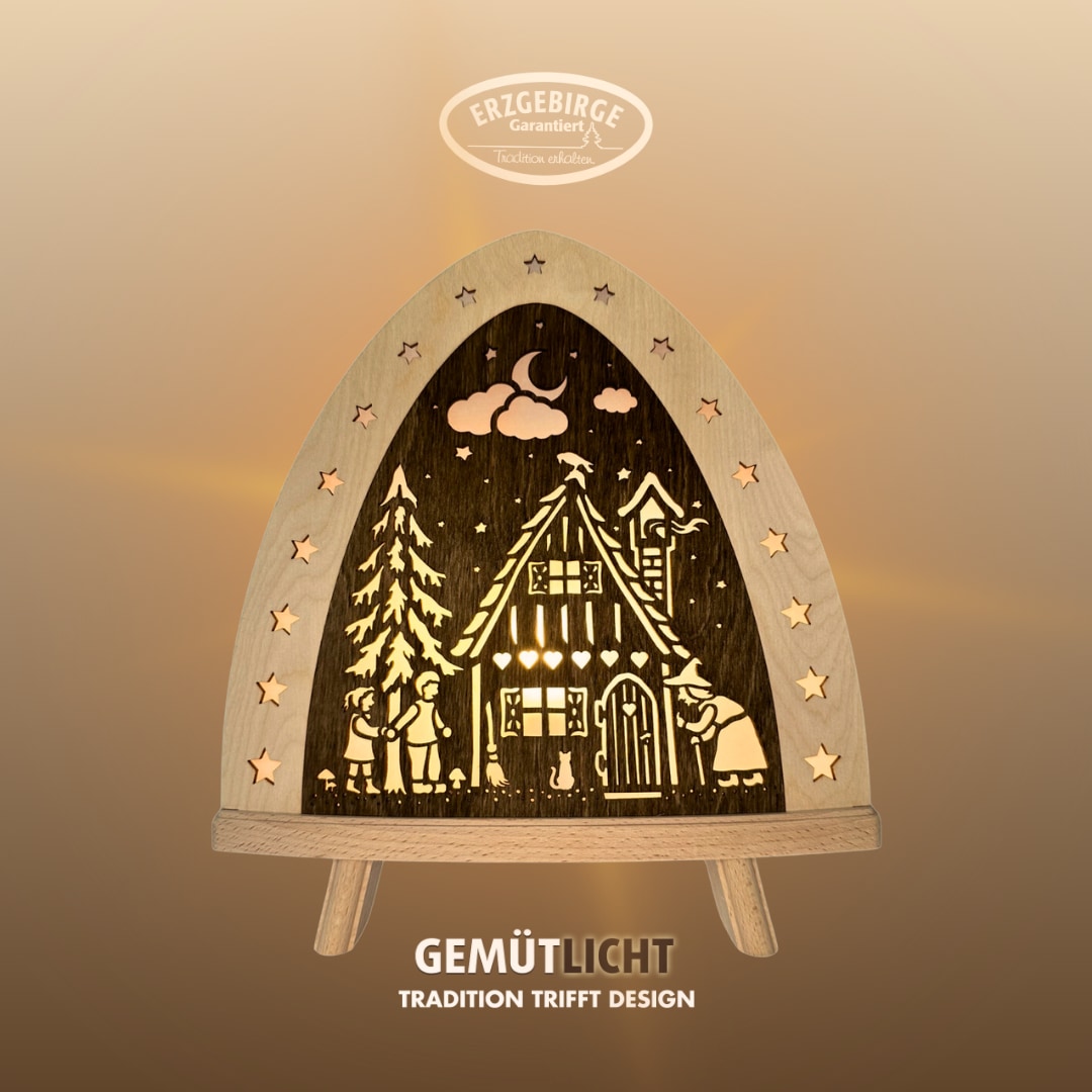 Weigla LED Dekolicht »Hänsel & Gretel, BxHxT: 30x32x6 cm« E14 Weihnachtsdek günstig online kaufen