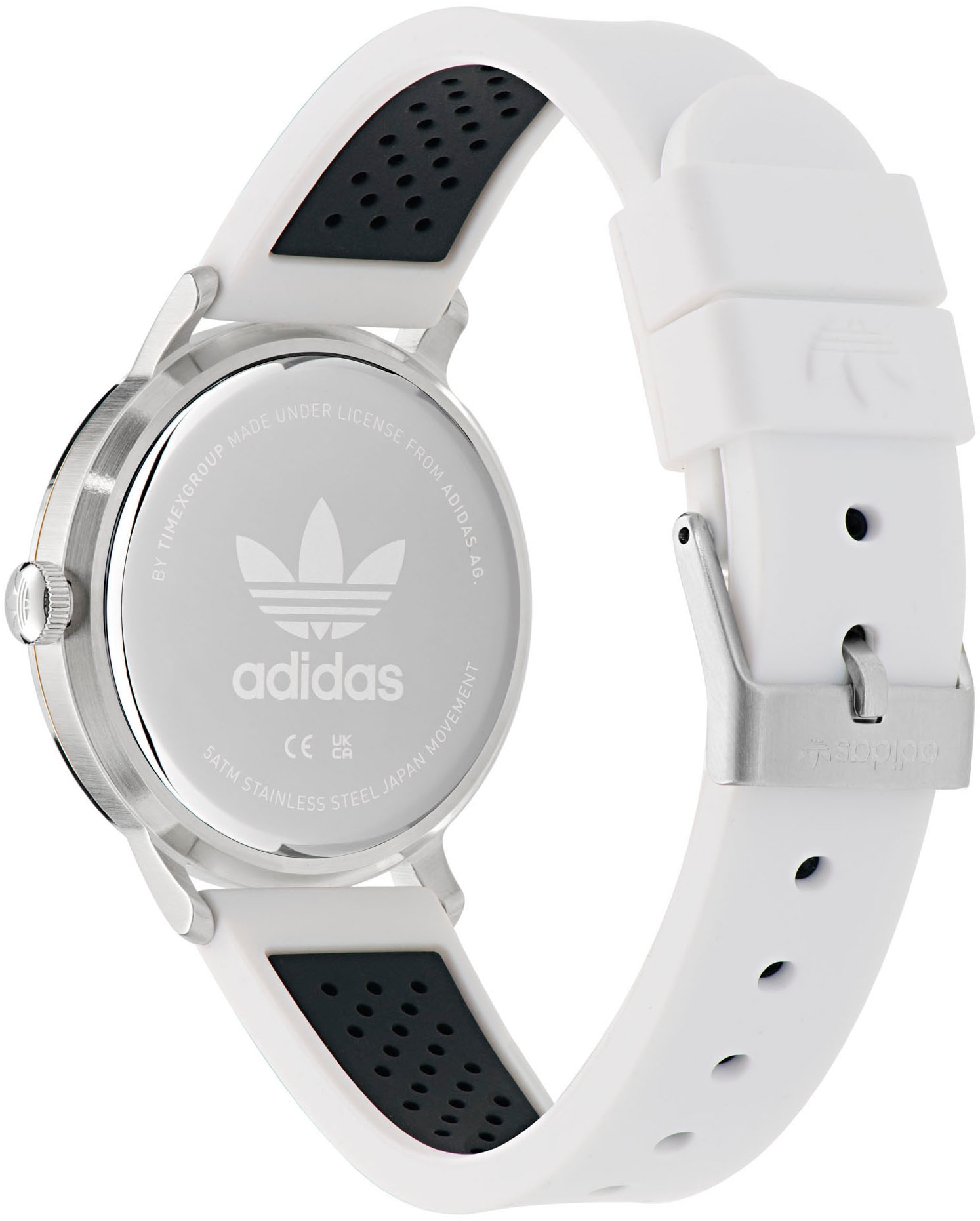 adidas Originals Quarzuhr »CODE ONE 3H«, Armbanduhr, Damenuhr, Herrenuhr, unisex, analog, Silikonarmband