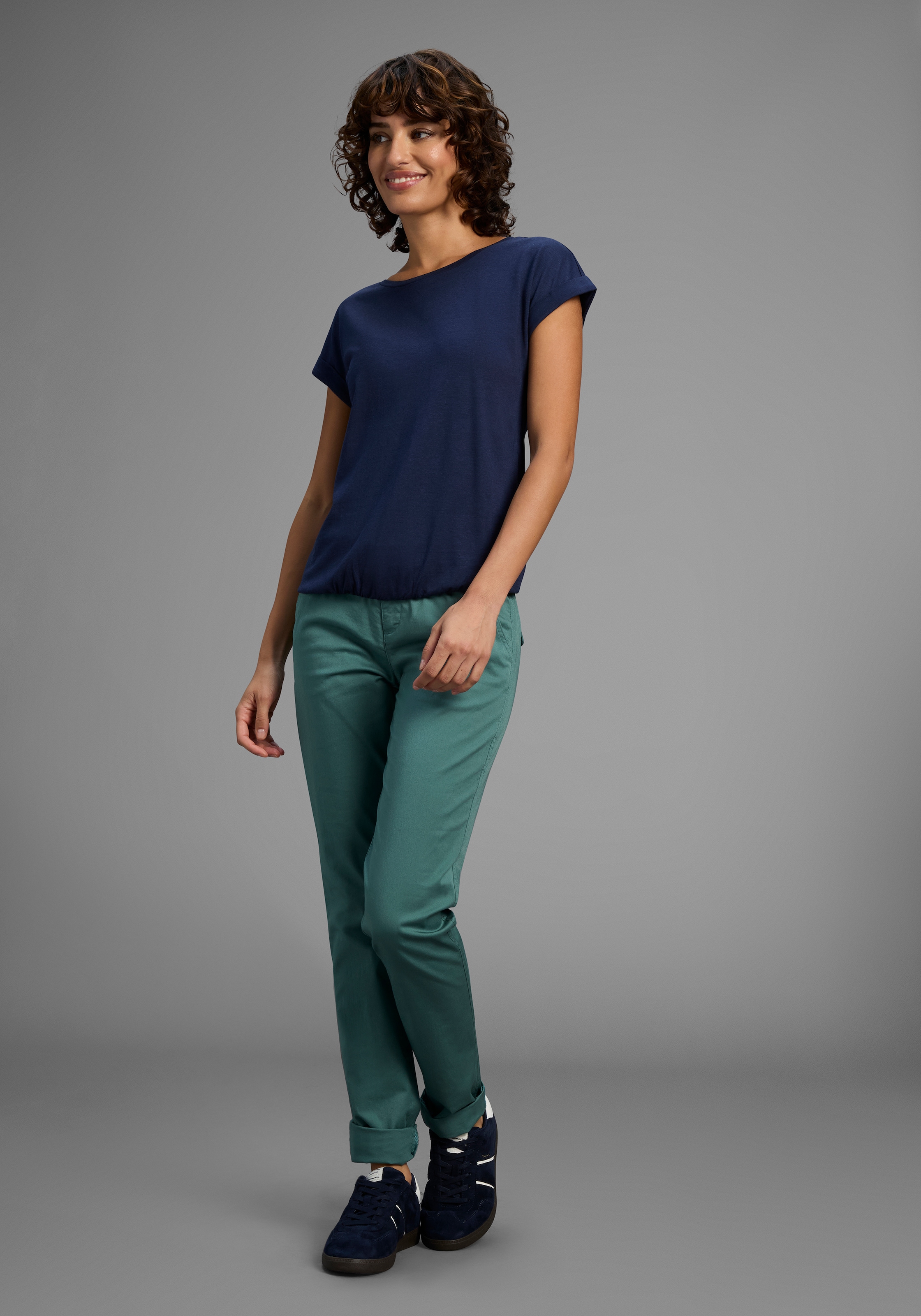 Flashlights T-Shirt Kurzarm, Saum mit Gummibund,  Rundhalsausschnitt