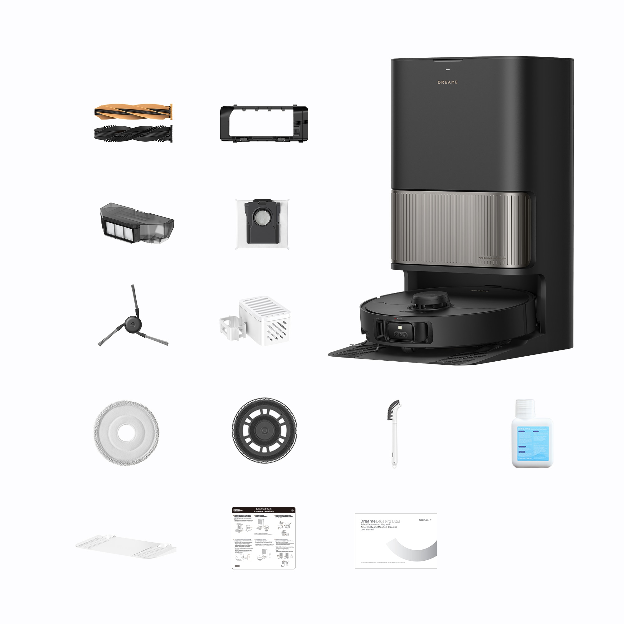 Dreame Saugroboter »L40s Pro Ultra, mit Wischfunktion«, 19.000Pa Saugkraft, Hindernisüberwindung (bis zu 4cm), Kamera mit KI