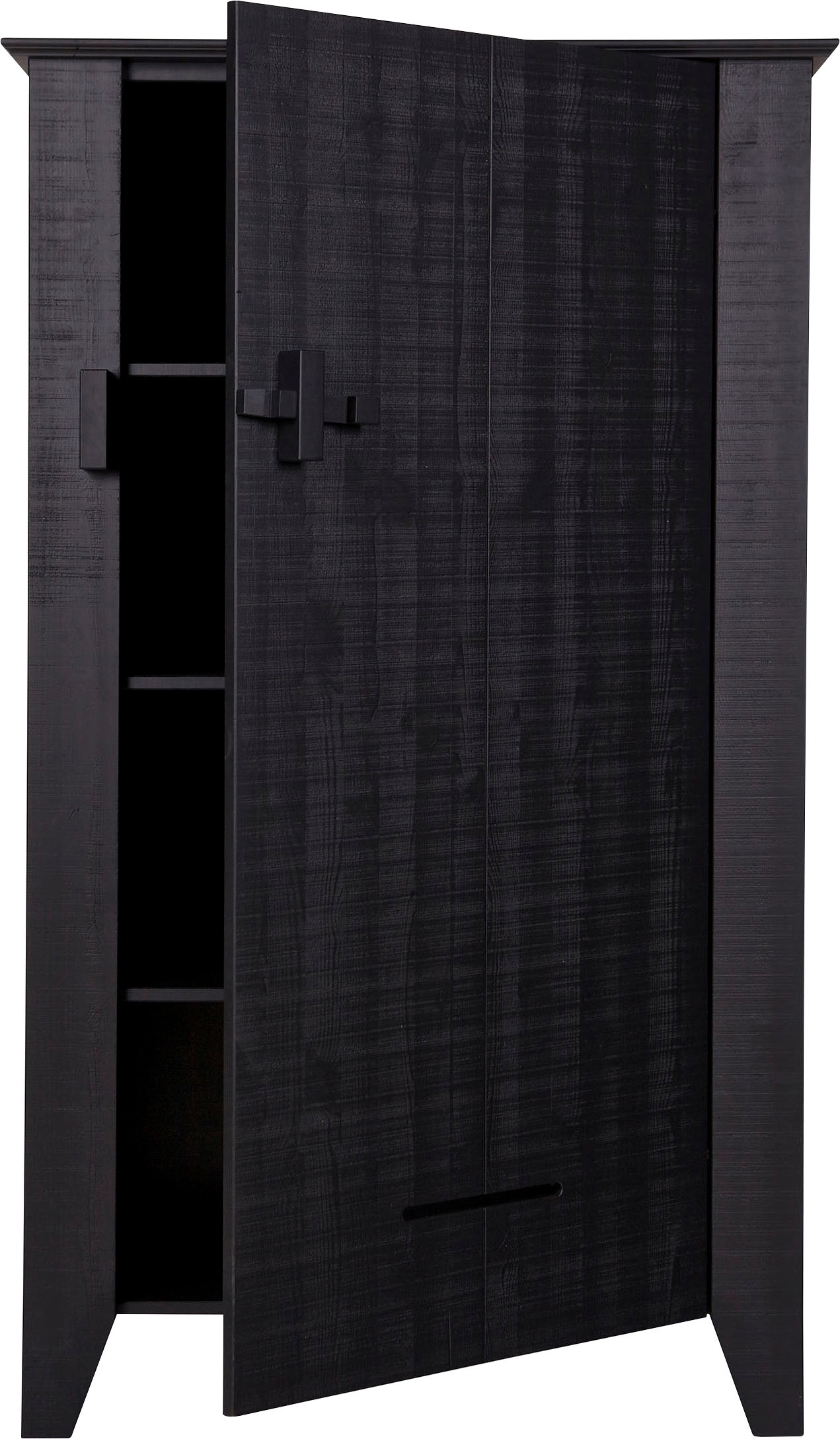 WOOOD Stauraumschrank »Gijs«, Bauernschrank mit Griff, H 142 cm x B 85 cm
