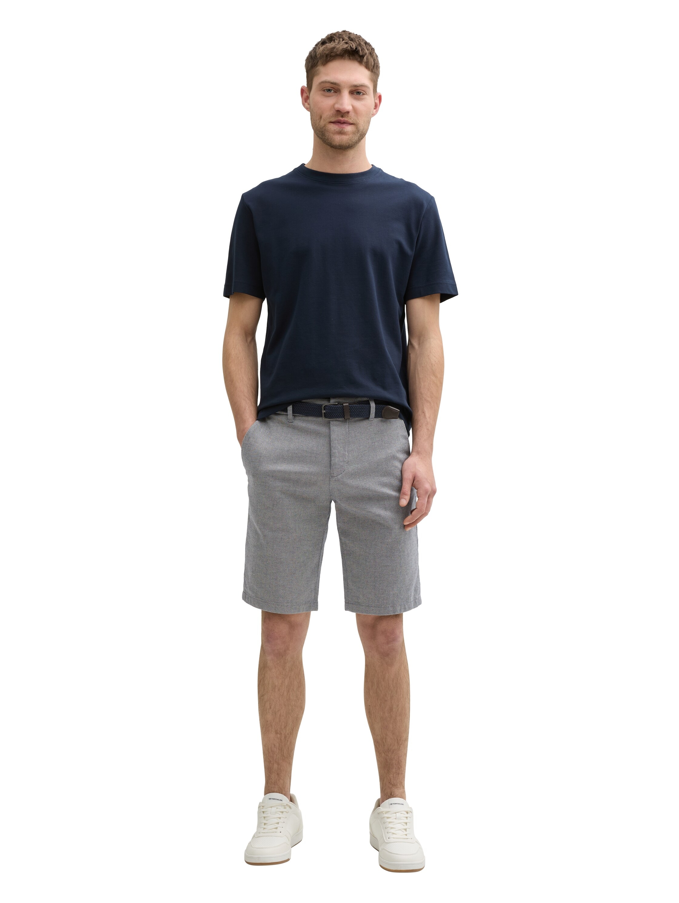 TOM TAILOR Chinoshorts, mit Gürtel