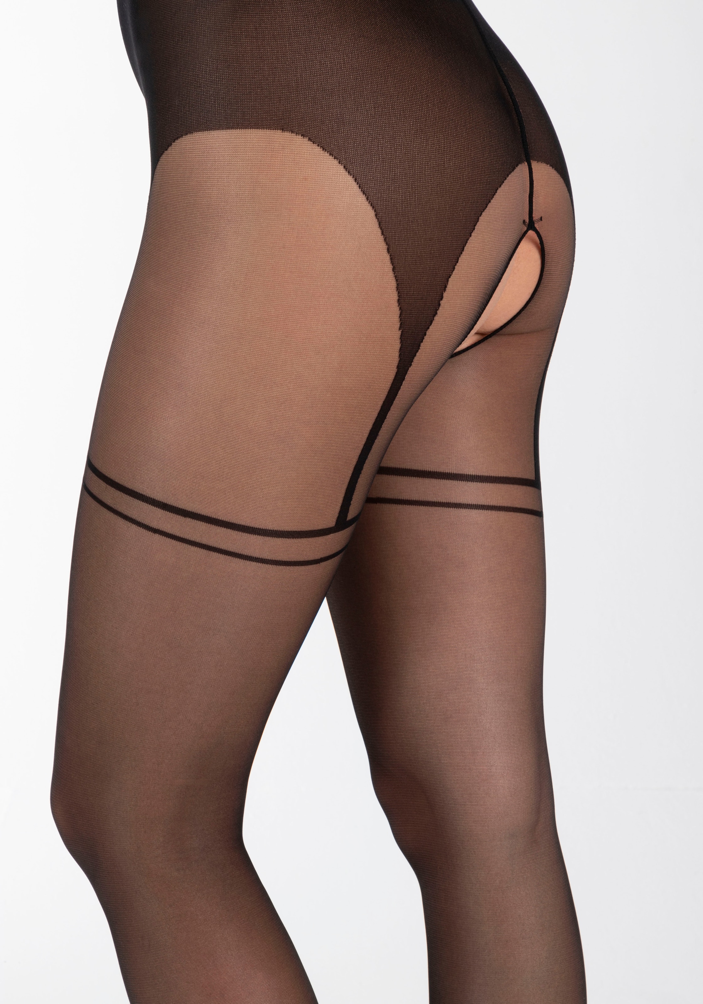 Camano Feinstrumpfhose »fine seductive«, (1 St.), mit verführerischem Design