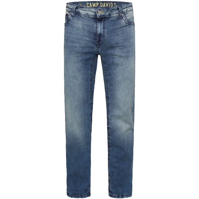 DAVID »CO:NO:C622«, kaufen Loose-fit-Jeans günstig Nähten markanten CAMP mit