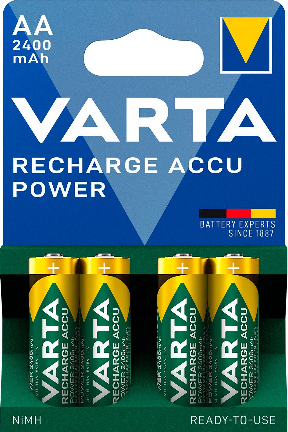 VARTA Akkupacks »4er Pack Mignon 2400mAh NiMH«, Mignon, AA