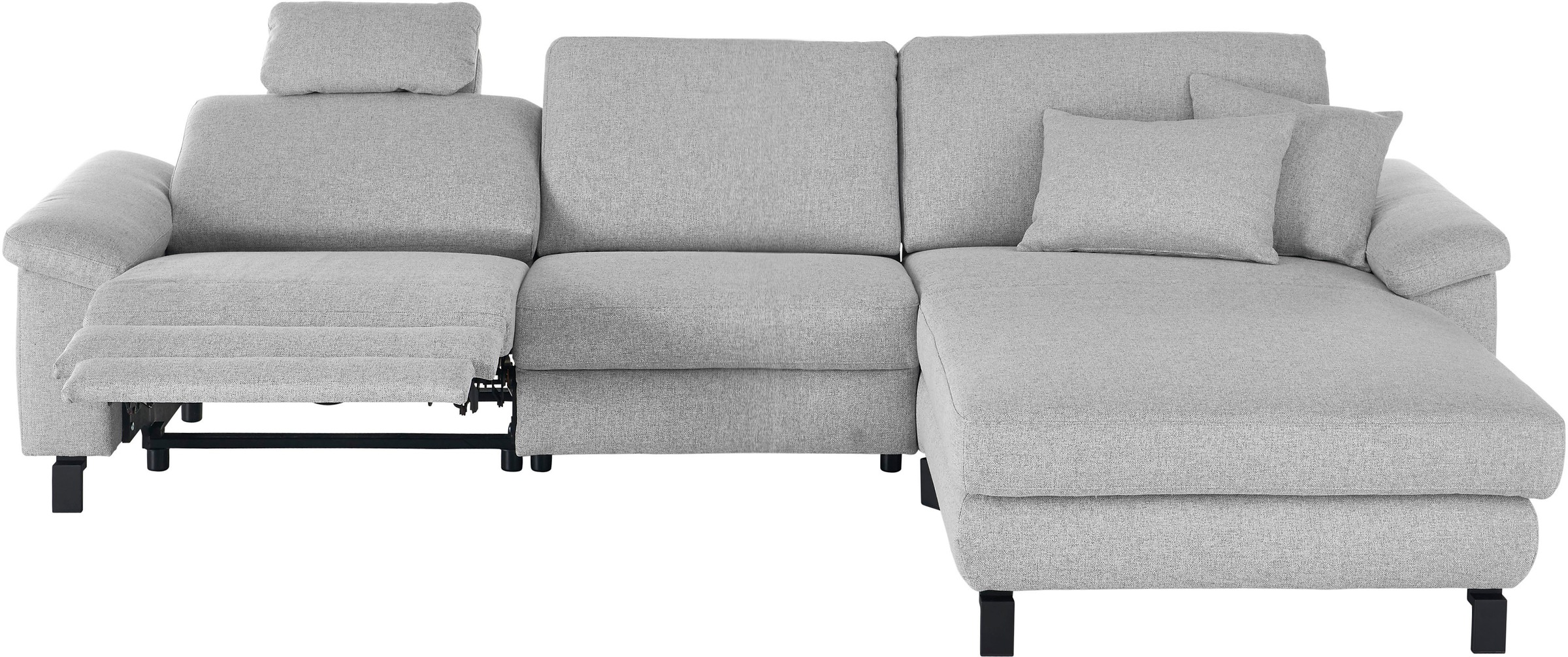 3C Candy Ecksofa »Mainau L-Form«, Relaxfunktion im 1,5-Sitzer, motorische Schlaffunktion in Longchair