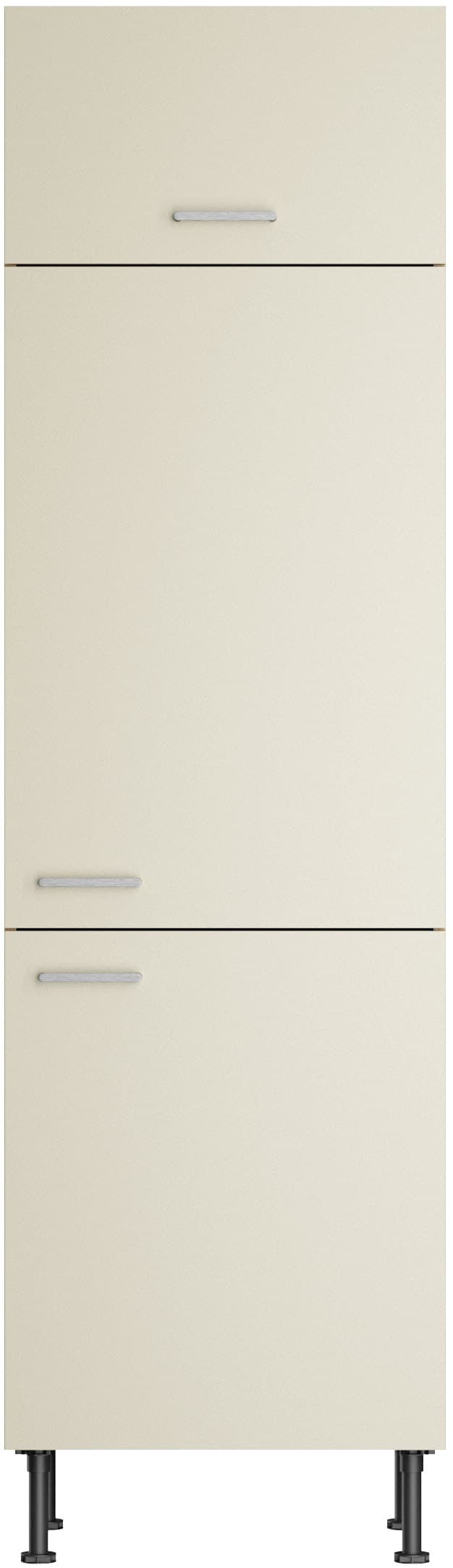 KOCHSTATION Kühlumbauschrank »KS-Lucy« Breite 60 cm, m. 2 Türen, 1 Klappe, Soft-Close, höhenverstellbare Füße