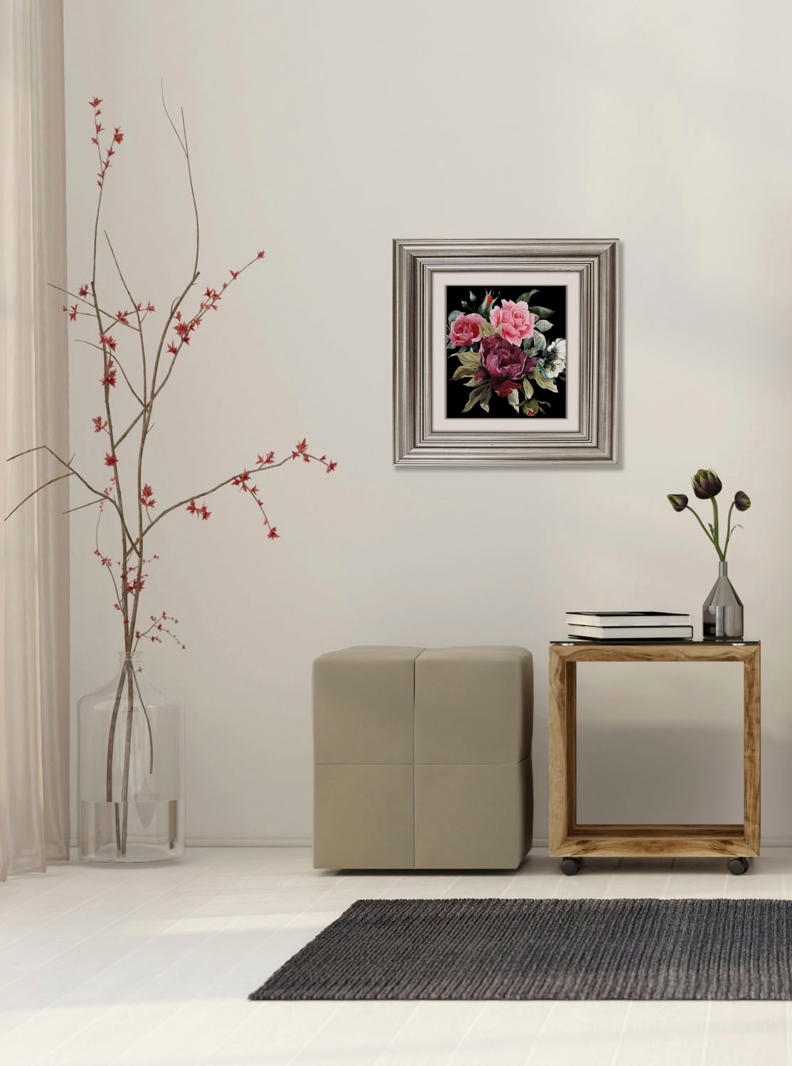 queence Acrylglasbild »Blumen«, Blumen-Blumenbilder-Kunst-Pflanzen-Pflanzen günstig online kaufen