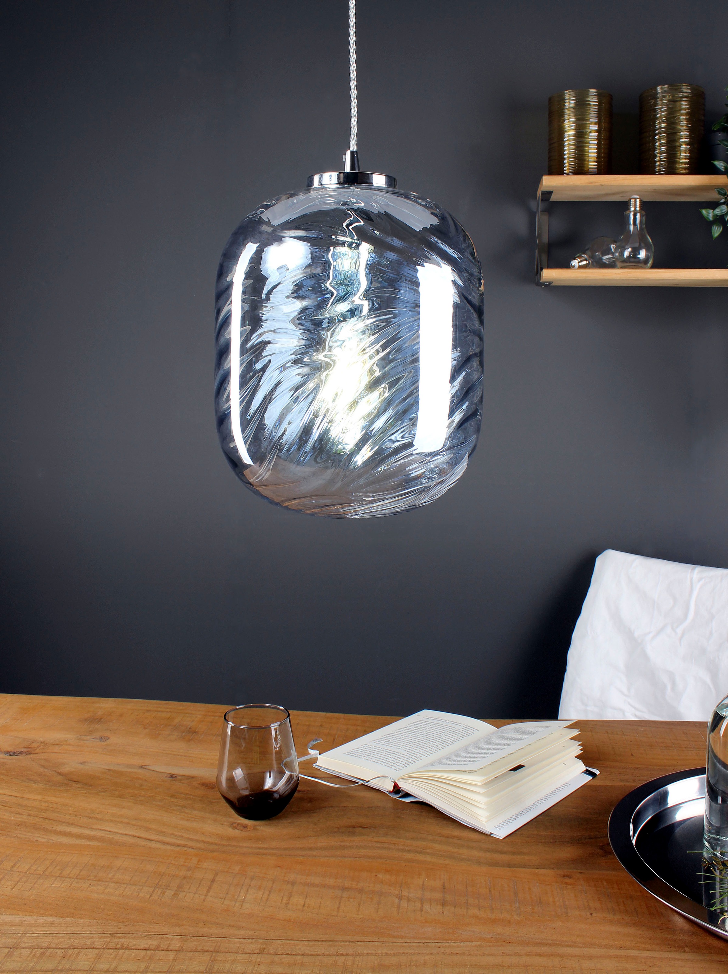 ECO-LIGHT Hängeleuchte »Nereide«, Leuchtmittel E27 | Leuchtmittel wechselbar, hochwertiges Glas