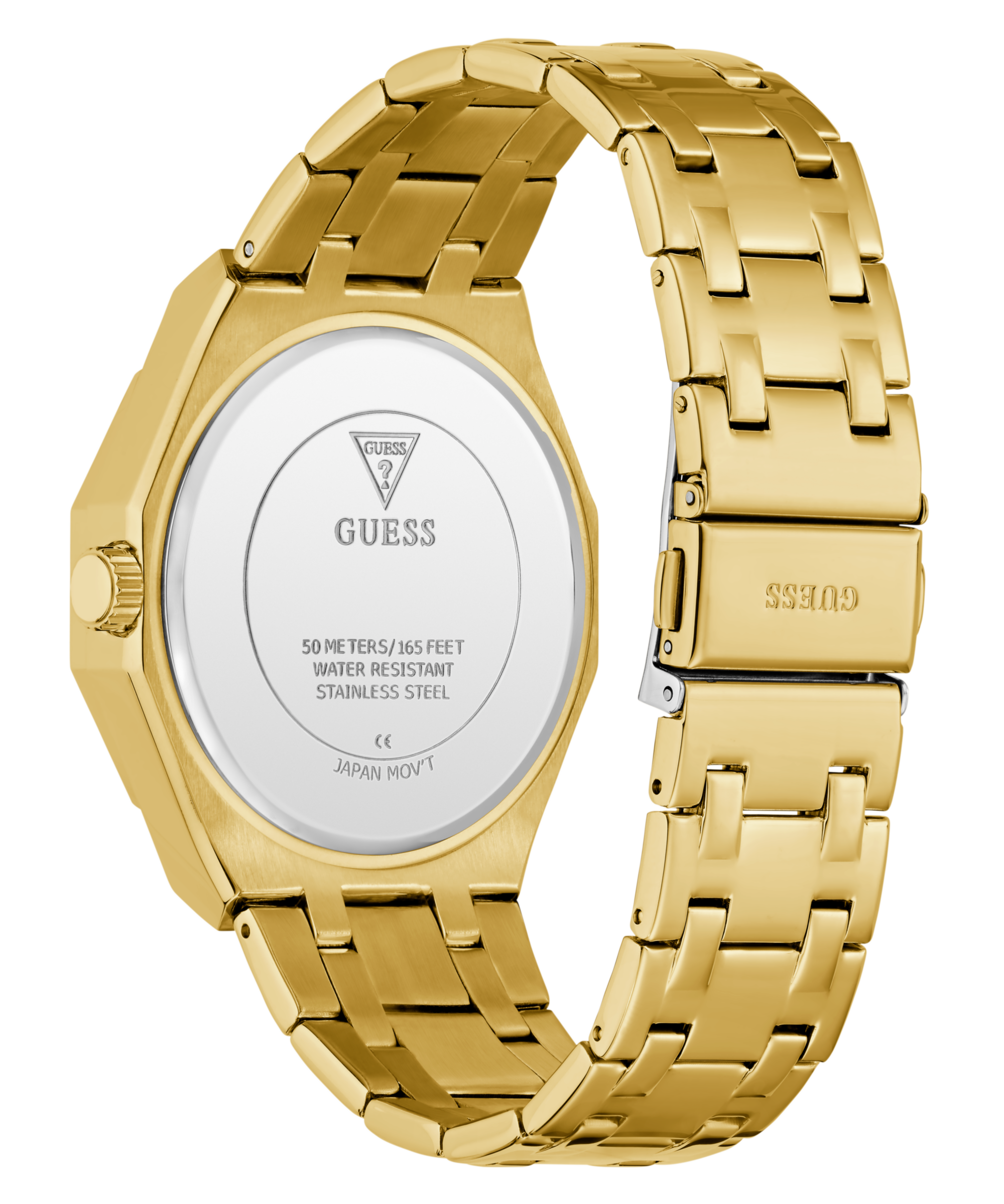 Guess Multifunktionsuhr »KRYPTONITE«, Quarzuhr, Armbanduhr, Herrenuhr, Edelstahlarmband, Datum