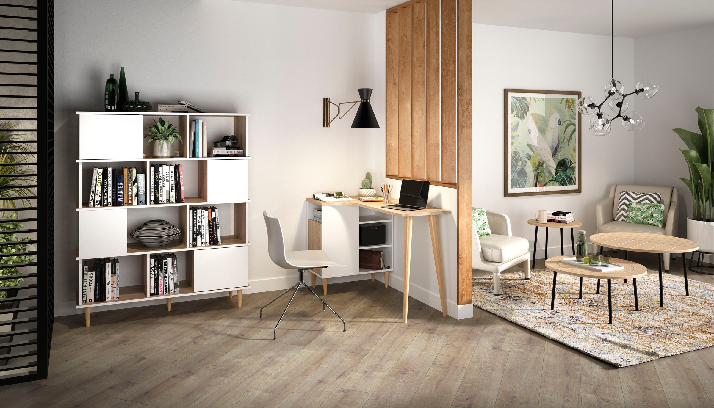 TemaHome Schreibtisch »NOOK«, platzsparender Eckschreibtisch