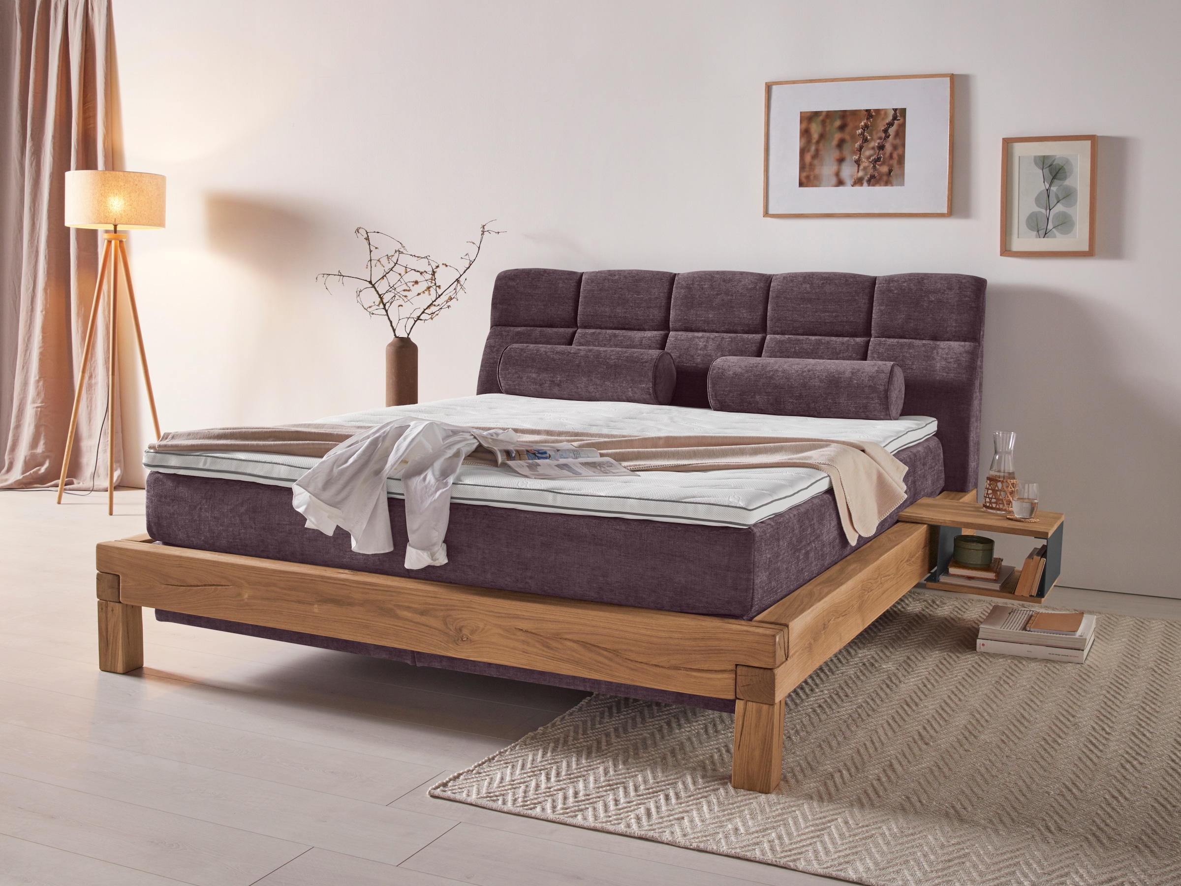 Home affaire Boxspringbett "Villads", Liegefläche: 180/200 cm, Inside-Boxsp günstig online kaufen