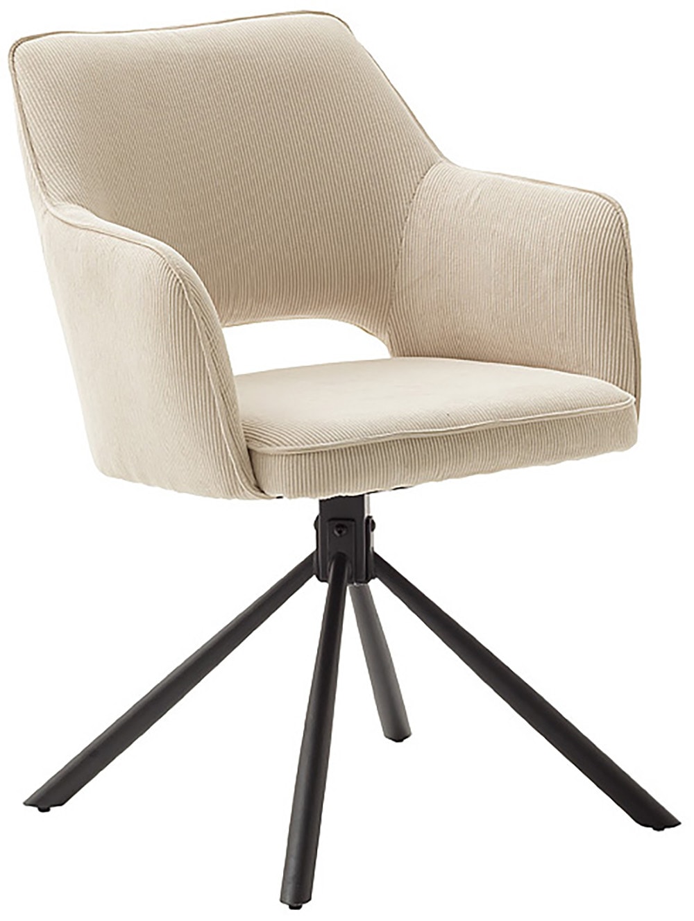 MCA furniture Esszimmerstuhl »LUZON«, Cord, (2er-Set), drehbar 180°, Belast günstig online kaufen