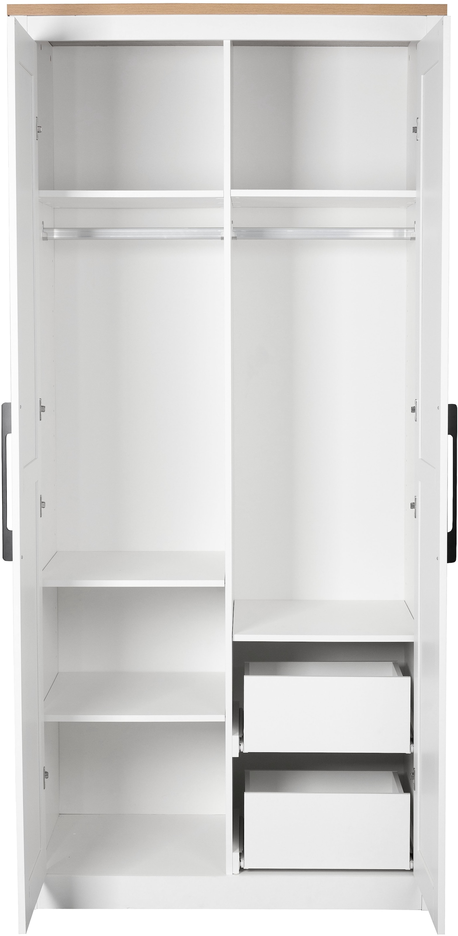OTTO home Kleiderschrank »Büsum Schlafzimmer Schrank Otto´s Choice« stabile robuste Bauweise mit optimaler Aufteilung,  Schlafzimmerschrank Landhaus Design Garderobe Schrank Bestseller
