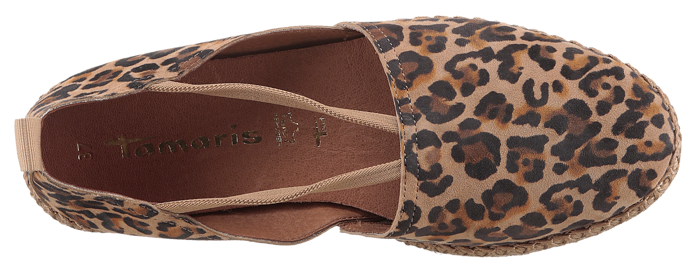 Tamaris Espadrille, Plateau, Sommerschuh, Flats, Schlupfschuh mit Touch It-Ausstattung