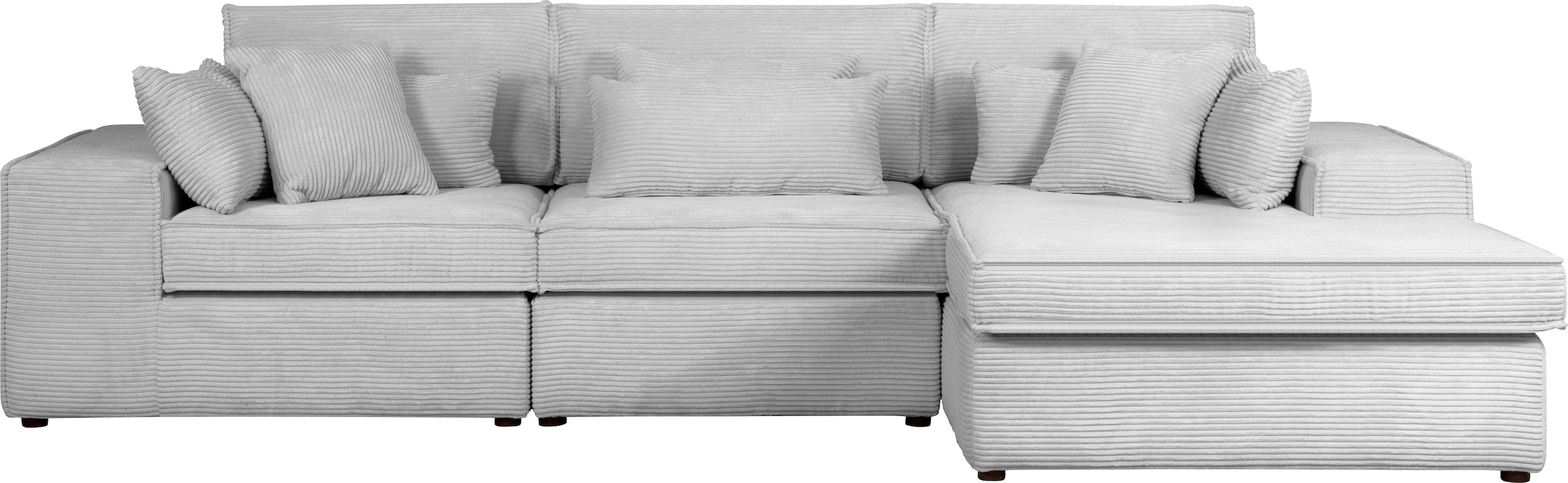 RAUM.ID Ecksofa »Florid L-Form«, 3 Teile, bestehend aus Modulen, viele Bezugsqualitäten, auch in Cord