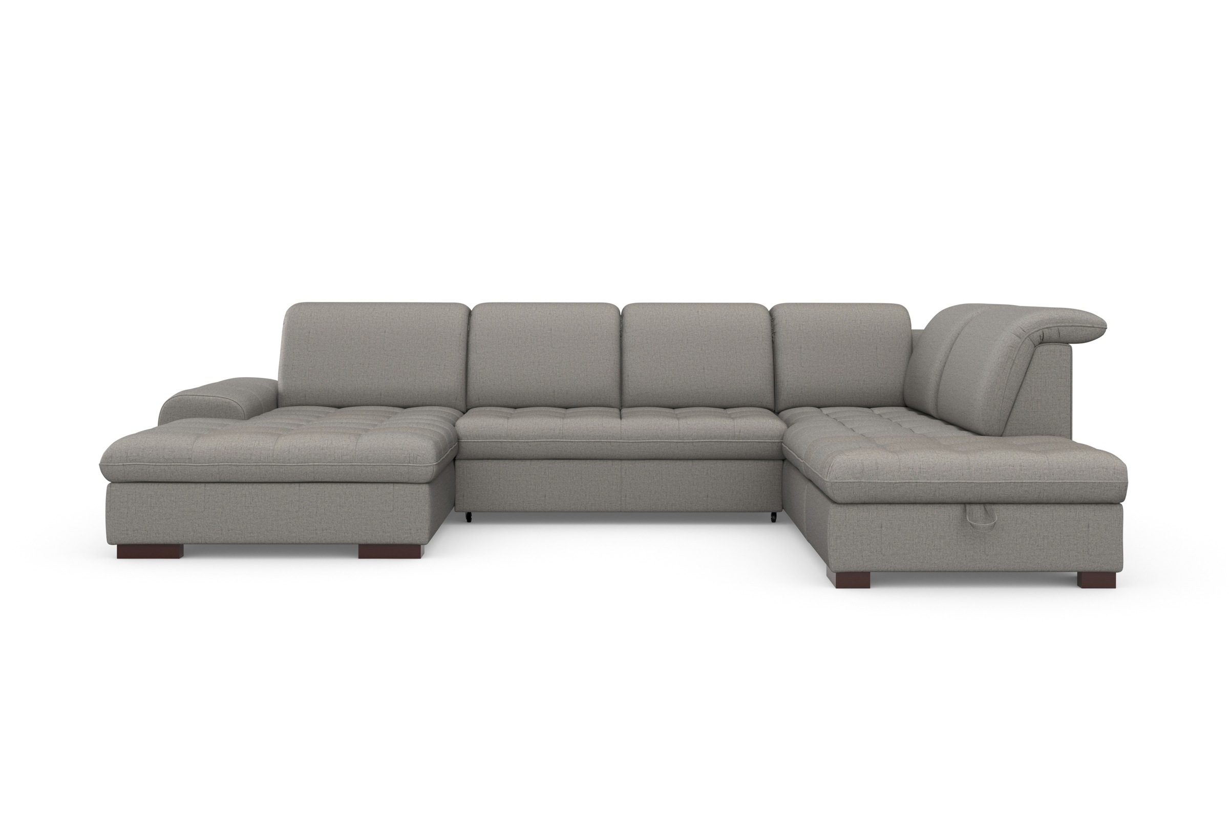 sit&more Wohnlandschaft »Luxor U-Form«, wahlweise mit Bettfunktion, Bettkasten und Kopfteilverstellung
