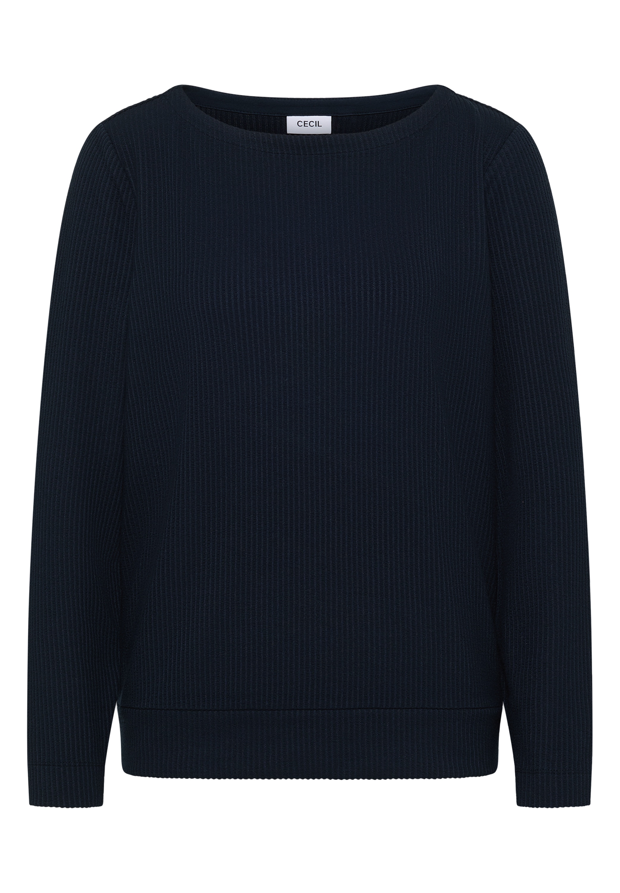 Cecil Langarmshirt mit vertikaler Struktur und Viskose