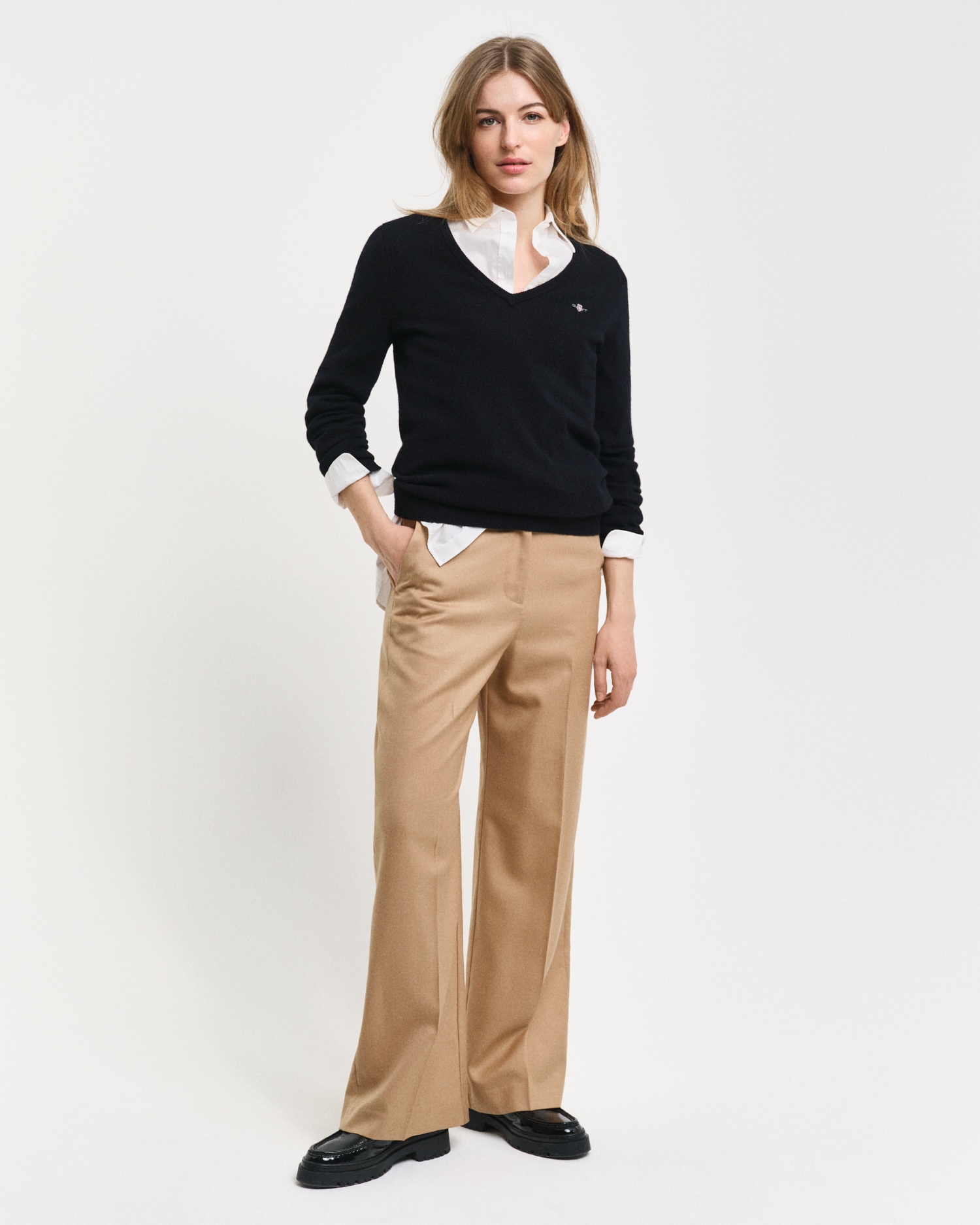 Gant V-Ausschnitt-Pullover »EXTRAFINE LAMBSWOOL V-NECK«