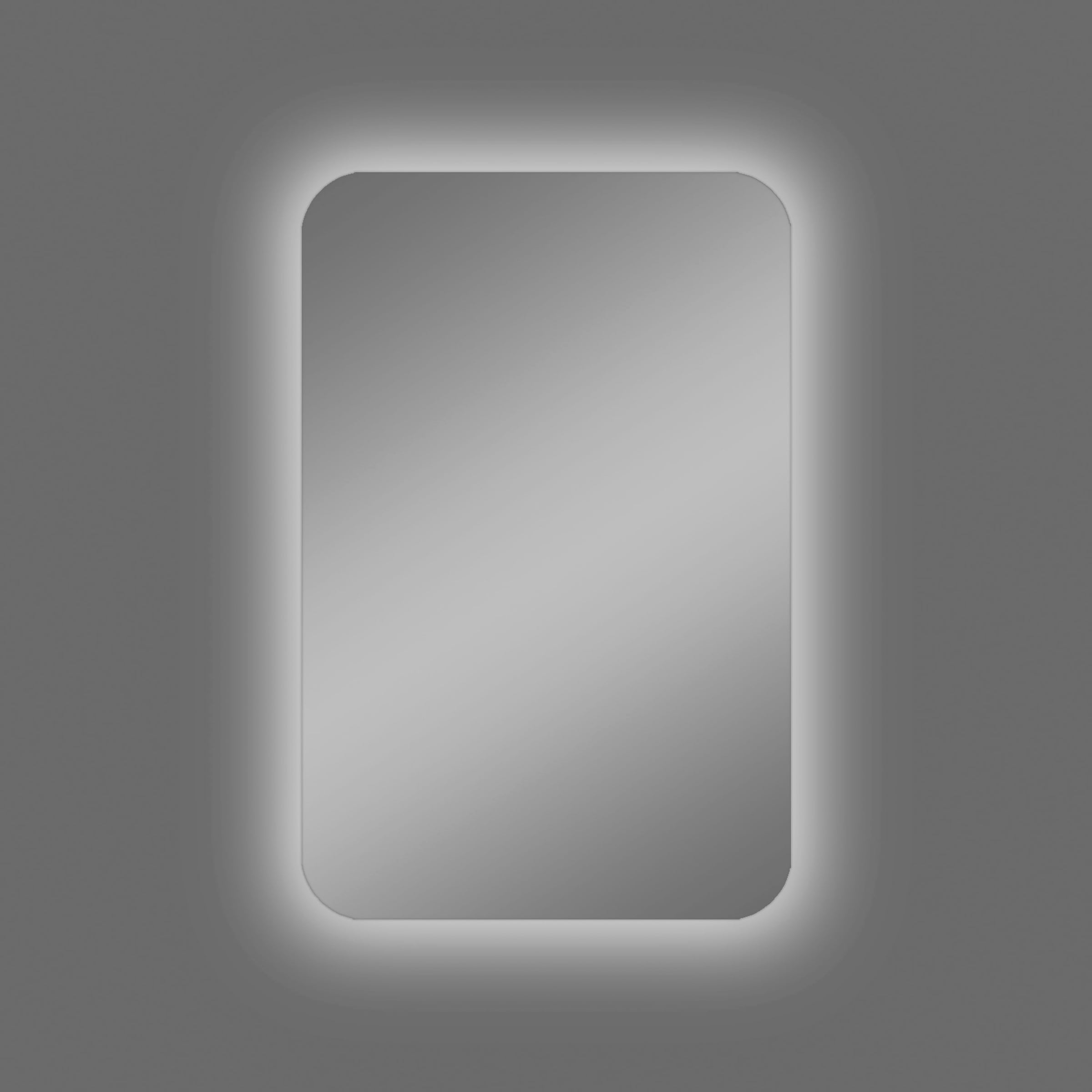 Talos Badezimmerspiegelschrank, oval, BxH: 40x60 cm, aus Alumunium und Echtglas, IP24