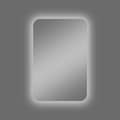 Talos Badezimmerspiegelschrank, oval, BxH: 40x60 cm, aus Alumunium und Echtglas, IP24, silber