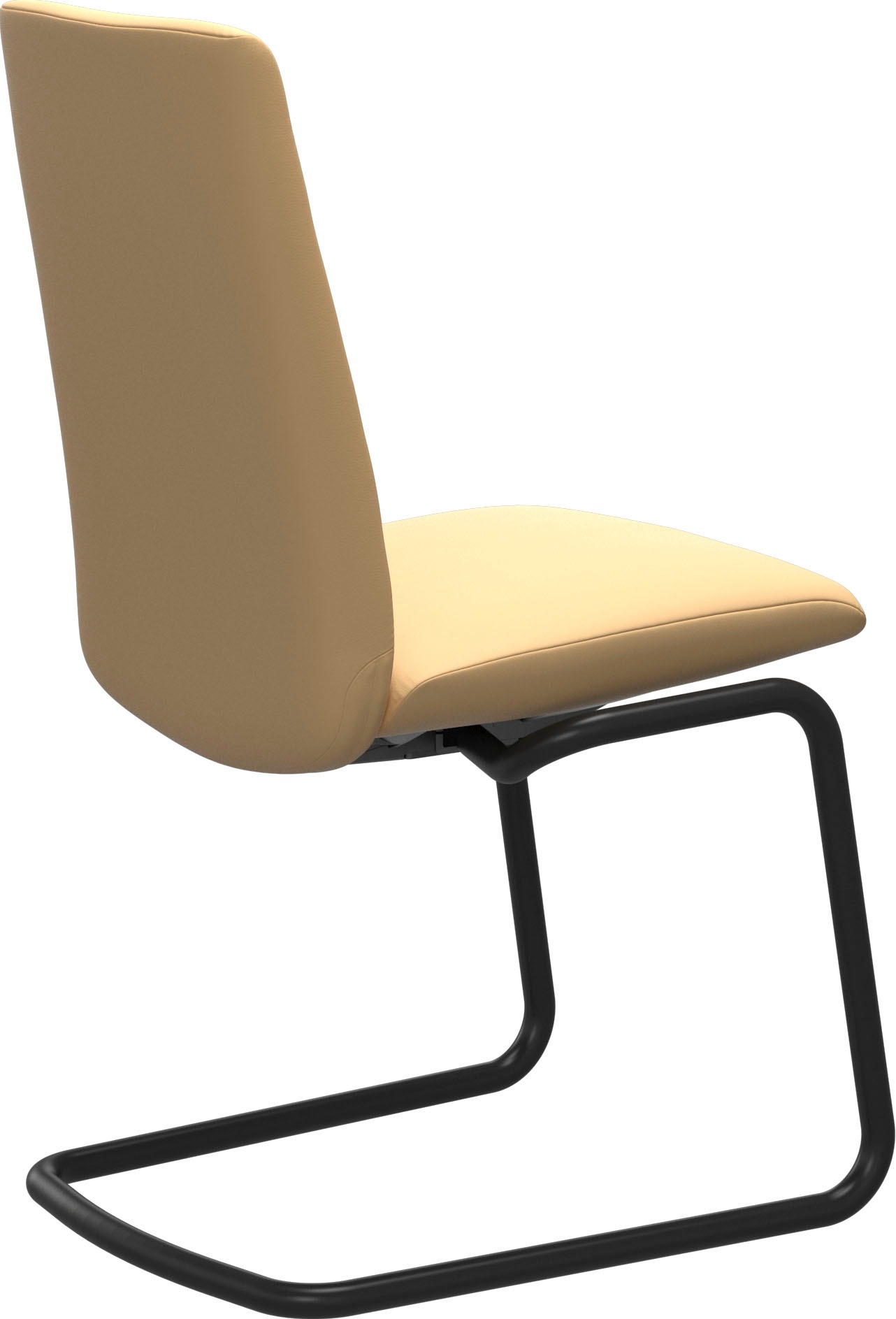 Stressless® Polsterstuhl »Laurel«, Leder BATICK, Low Back, Größe M, mit Beinen aus Stahl in Schwarz matt