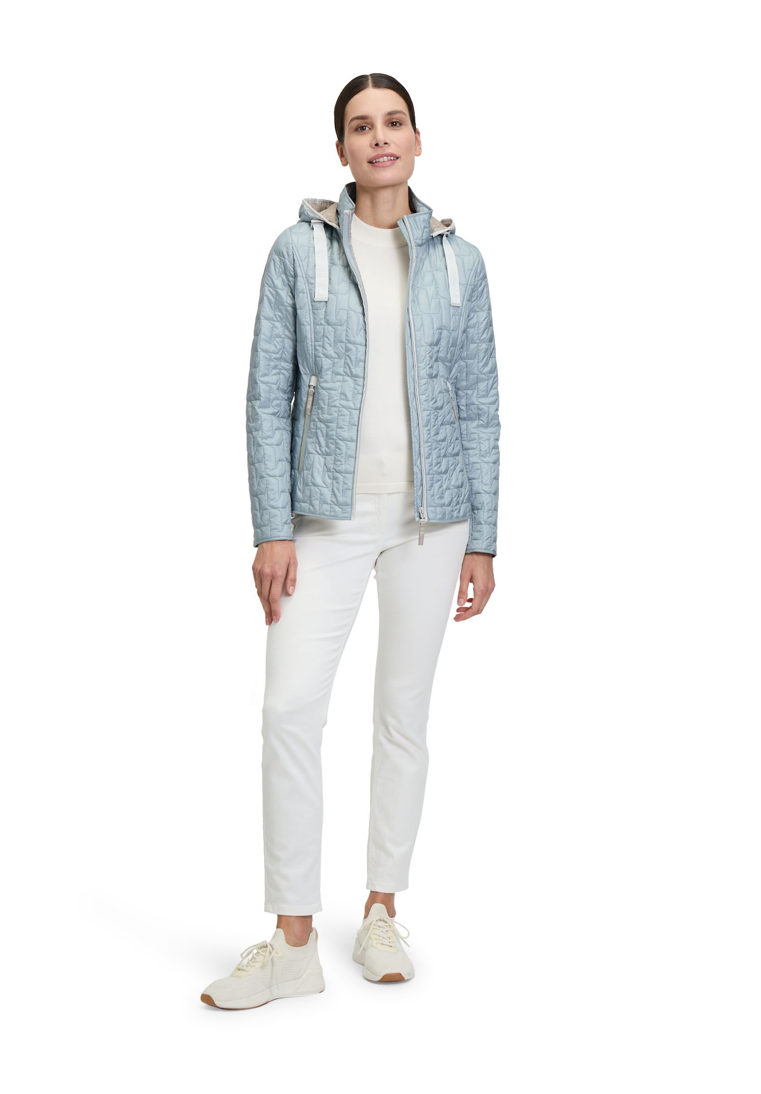 Gil Bret Steppjacke, mit Kapuze, mit Kapuze und Reißverrschluss