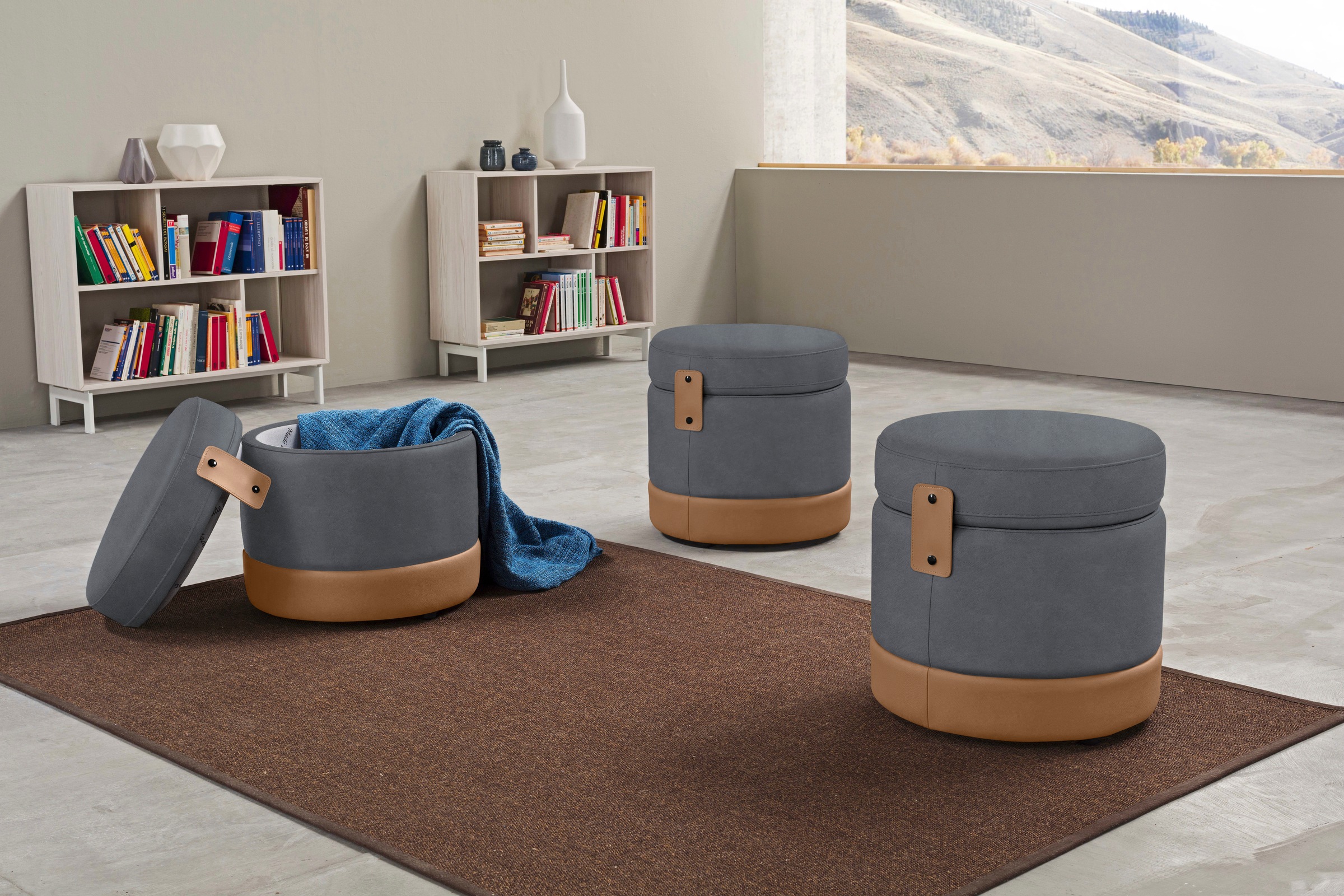 Egoitaliano Hocker »Tonder, Designhocker als Blickfang mit tollen Details« günstig online kaufen
