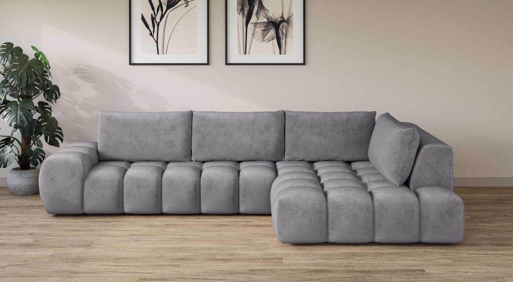 INOSIGN Ecksofa »AZITA klein, L-Form, elegant und bequem Designsofa«, lose günstig online kaufen