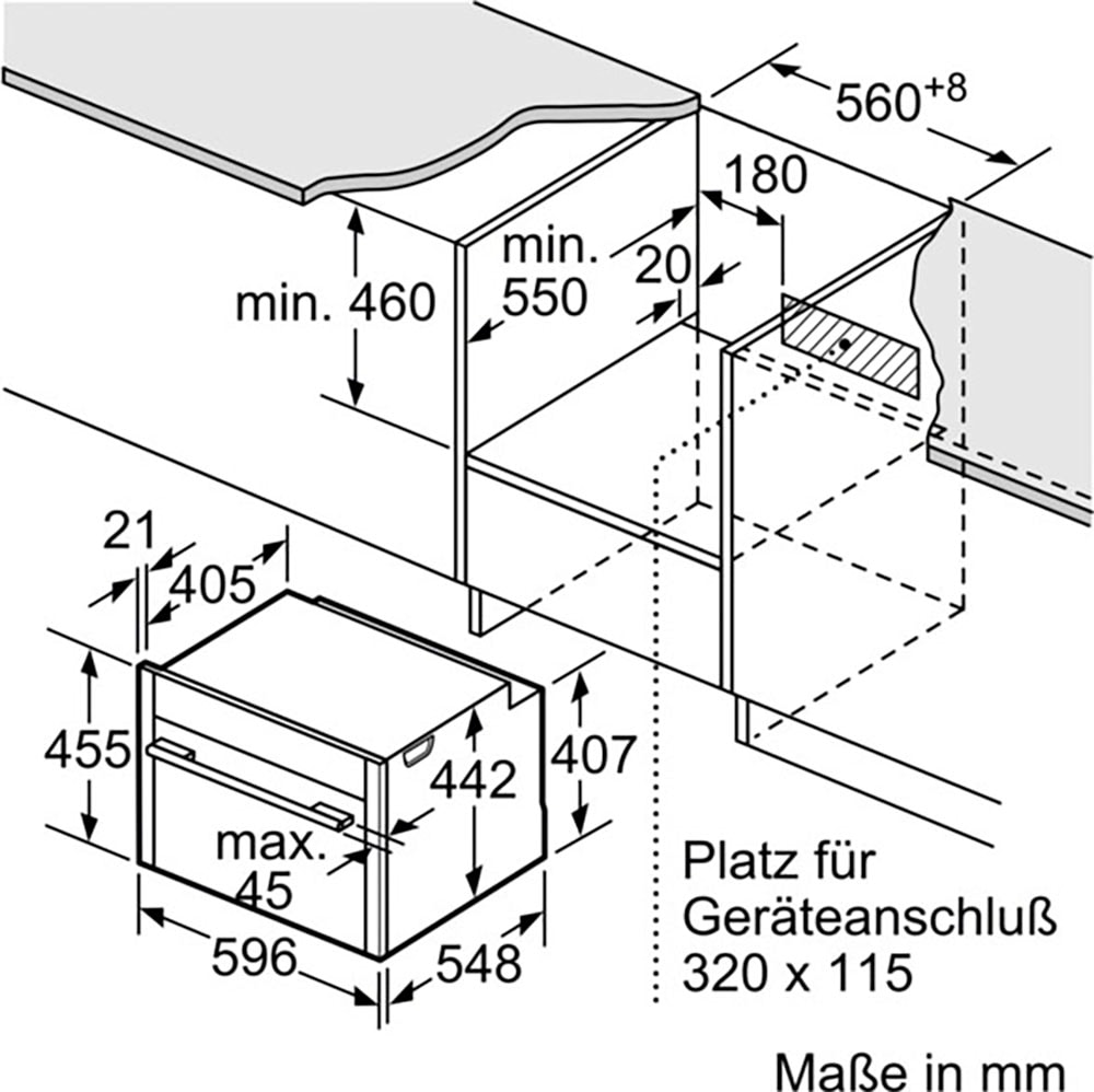 NEFF Dampfbackofen N 90 »C24FS31N0«, mit Teleskopauszug nachrüstbar, EasyClean®, AirFry-Funktion