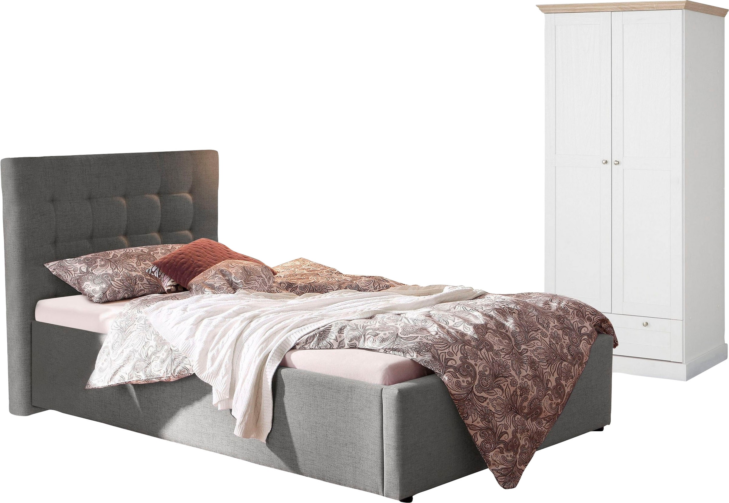 OTTO home Jugendzimmer-Set »Hamar-Binz« Set, 2 Stk. tlg. Polsterbett und Kl günstig online kaufen