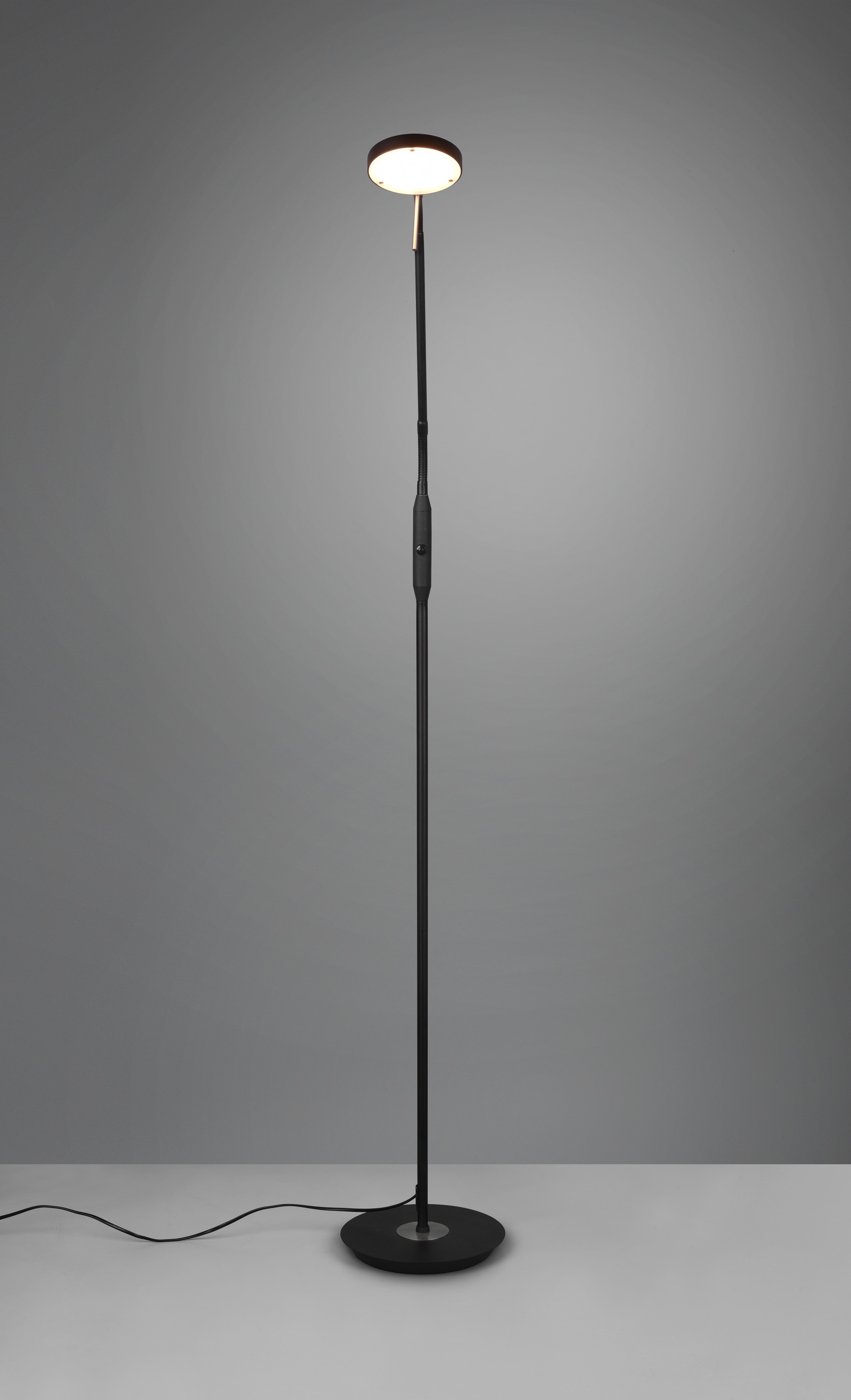 TRIO Leuchten LED Stehlampe »MONZA, Stehleuchte mit Sensordimmer Lichtfarbe einstellbar 2300-4000K«, 1 flammig, Leuchtmittel LED-Board | LED fest integriert, Leuchtenkopf flexibel verstellbar Memoryfunktion Höhe 145-160 cm